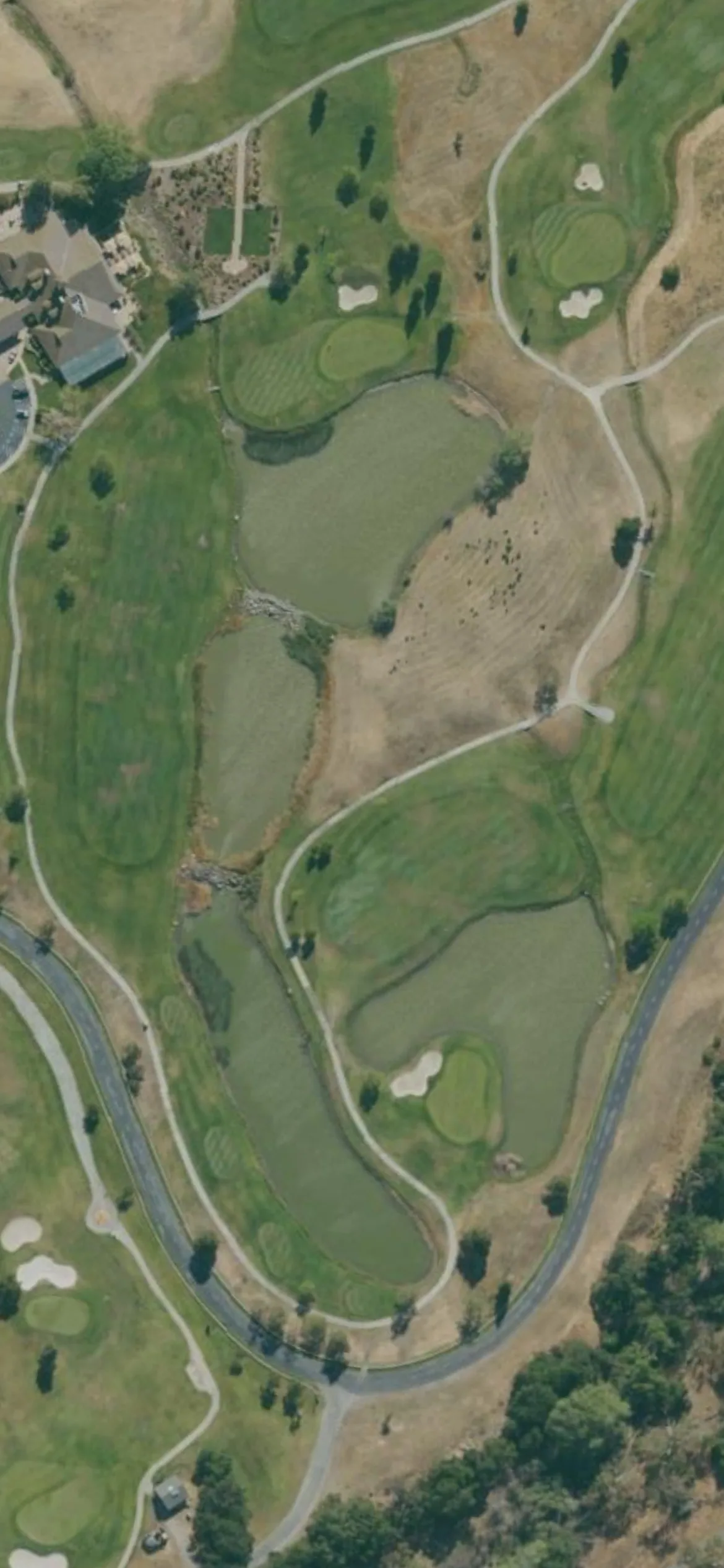 Coyote Creek GC - Tournament hole 18 aerial preview, par 4, 428 yards