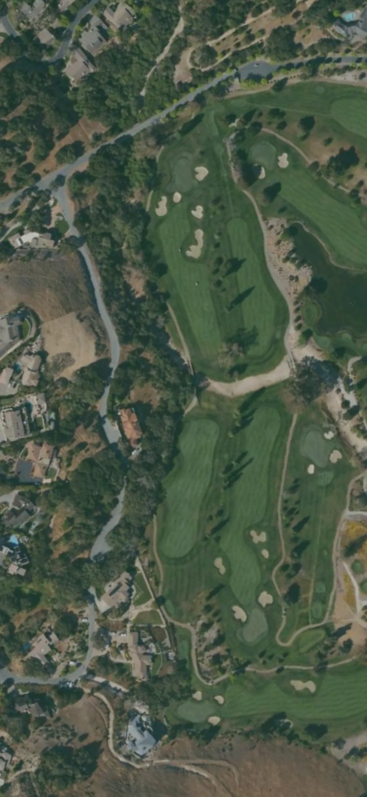 Corral de Tierra CC hole 13 aerial preview, par 5, 483 yards