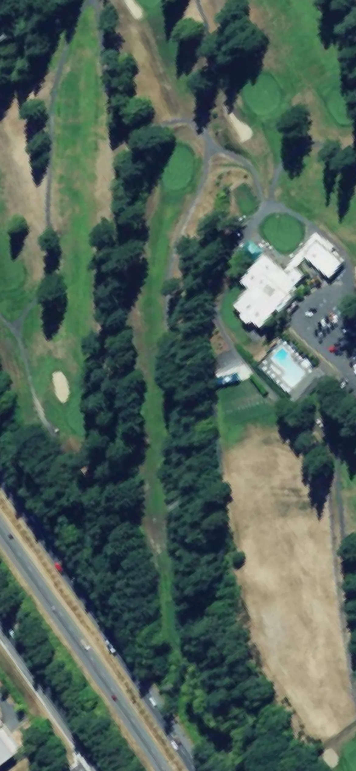 Kitsap Golf & Country Club hole 18 aerial preview, par 4, 349 yards