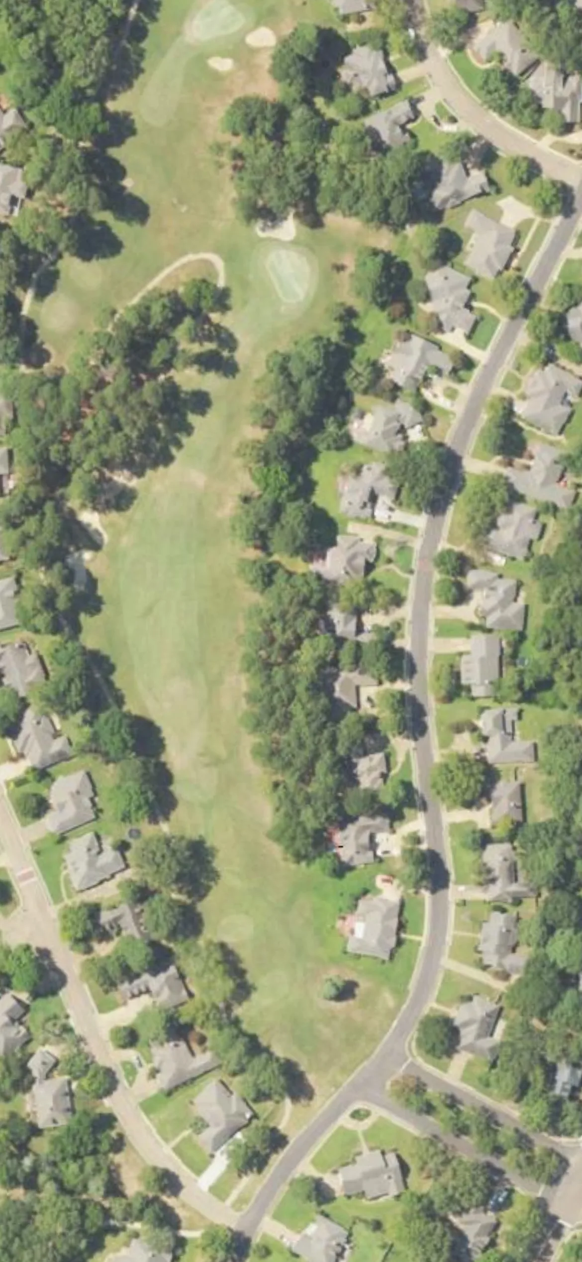 Randy Watkins - Whisper Lake hole 13 aerial preview, par 4, 360 yards