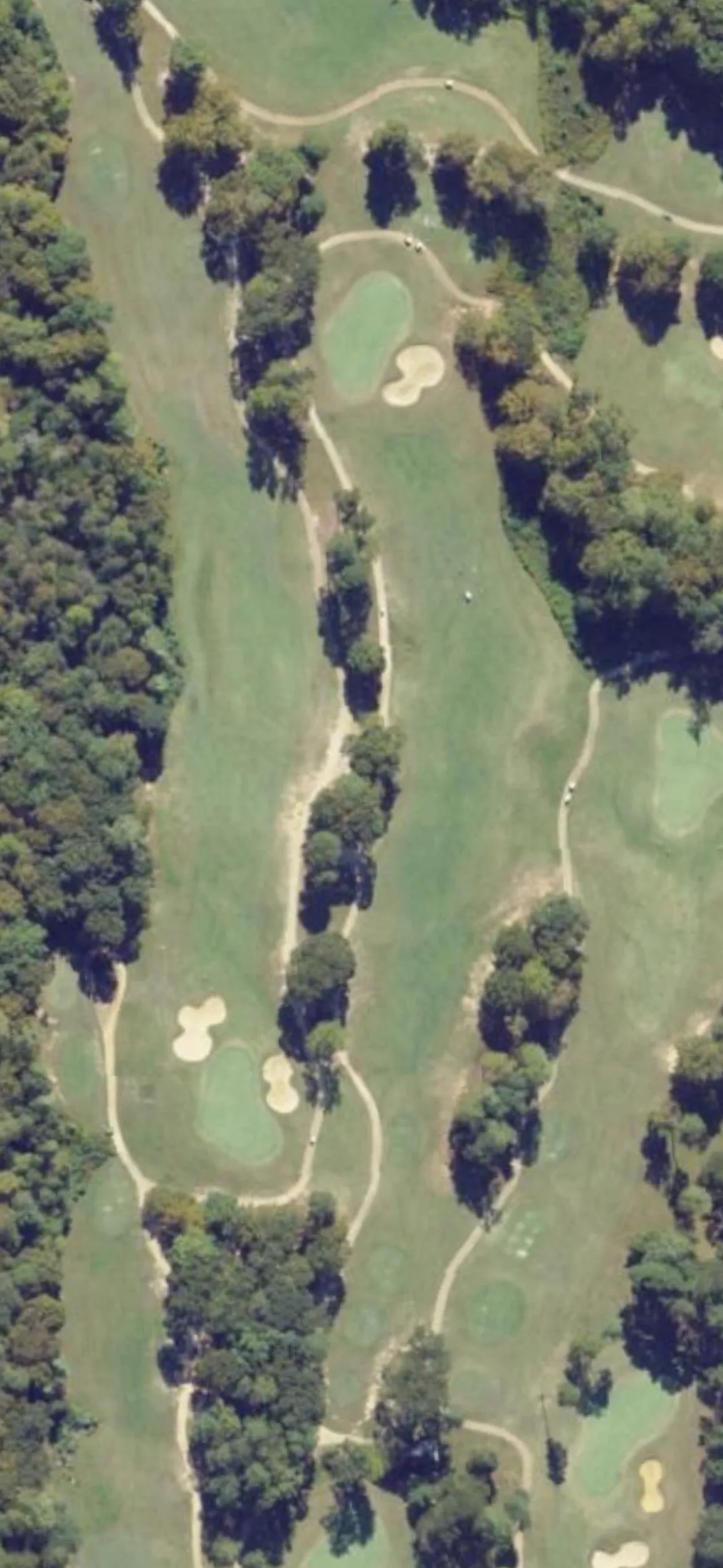 Kiskiack Golf Club hole 16 aerial preview, par 4, 381 yards