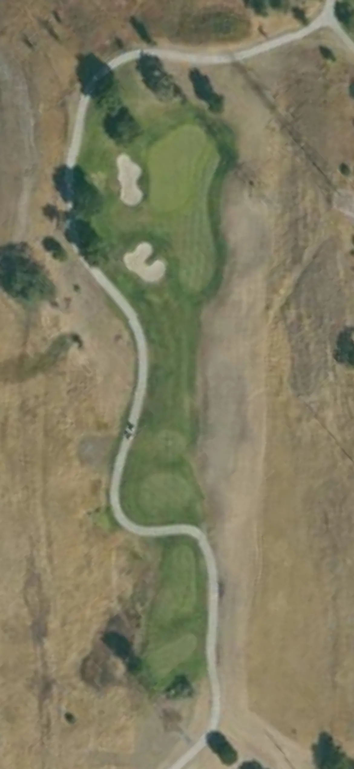 Coyote Creek GC - Tournament hole 2 aerial preview, par 3, 194 yards