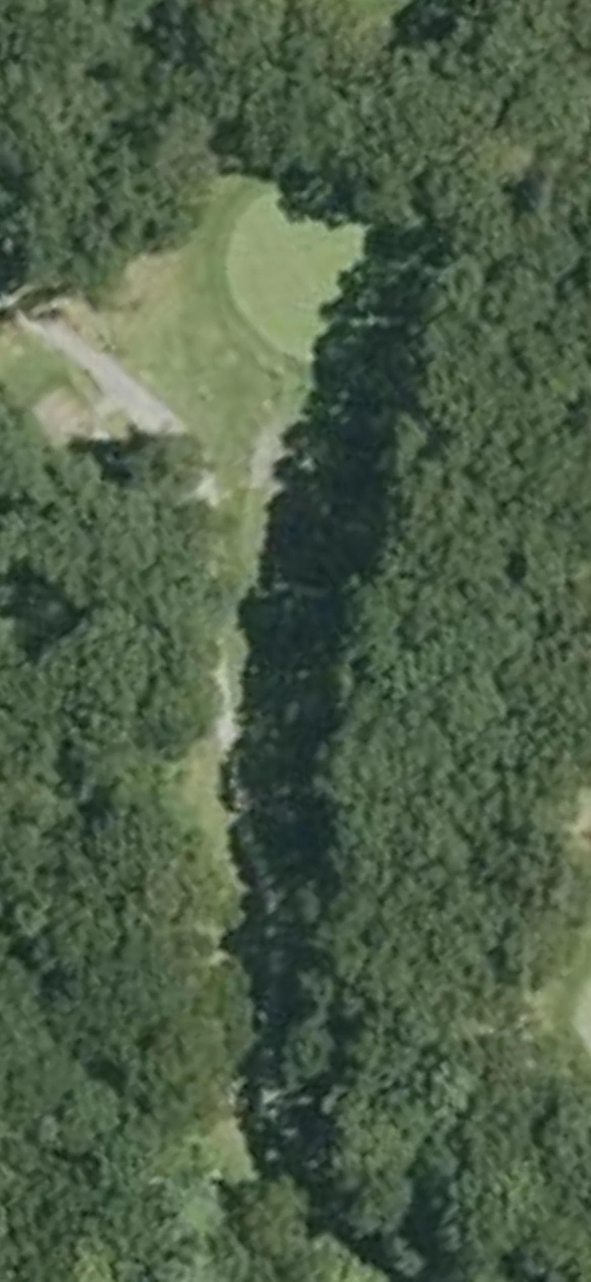 Rockland Golf Course hole 17 aerial preview, par 3, 150 yards