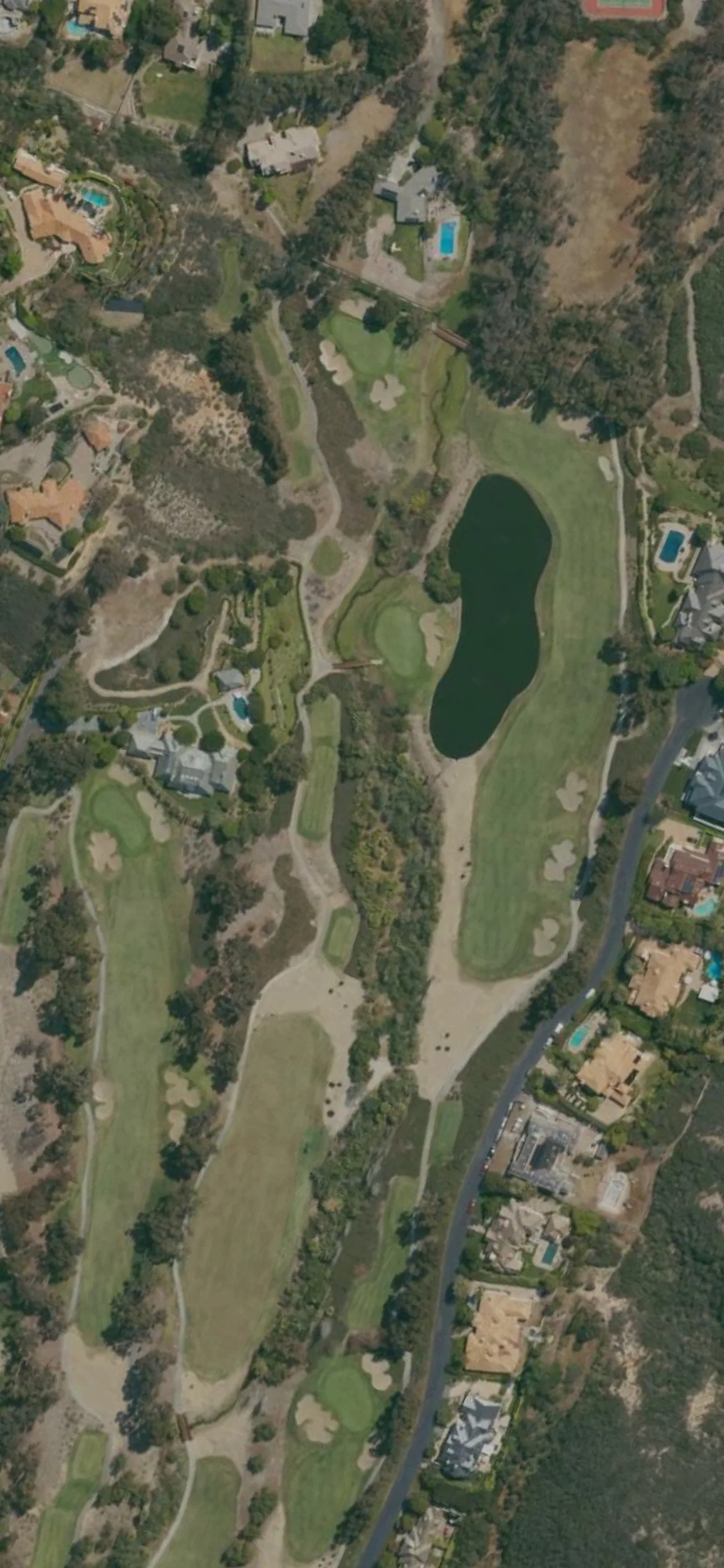 Del Mar Country Club hole 4 aerial preview, par 5, 555 yards