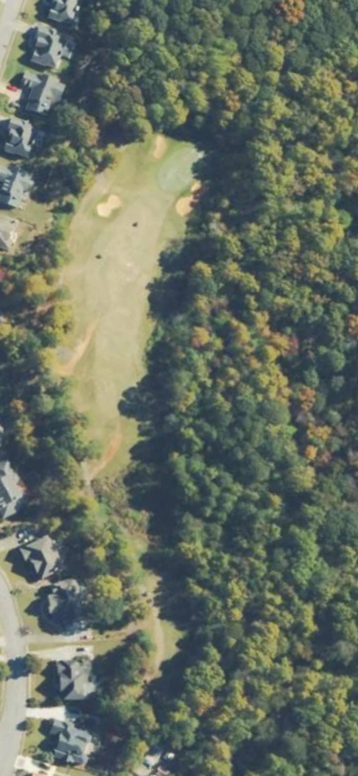 Trophy Club of Apalachee hole 17 aerial preview, par 4, 292 yards