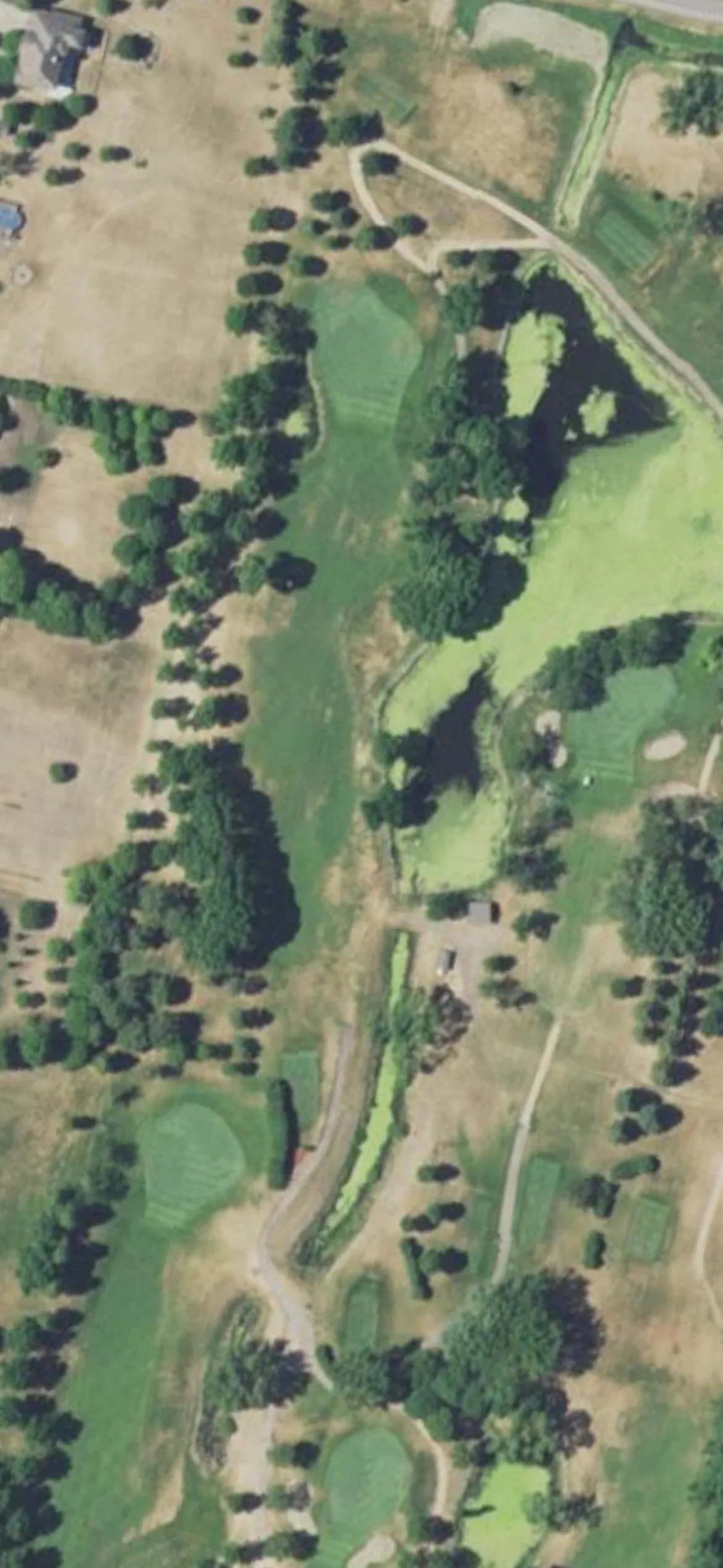 Litchfield Golf Club hole 5 aerial preview, par 4, 315 yards