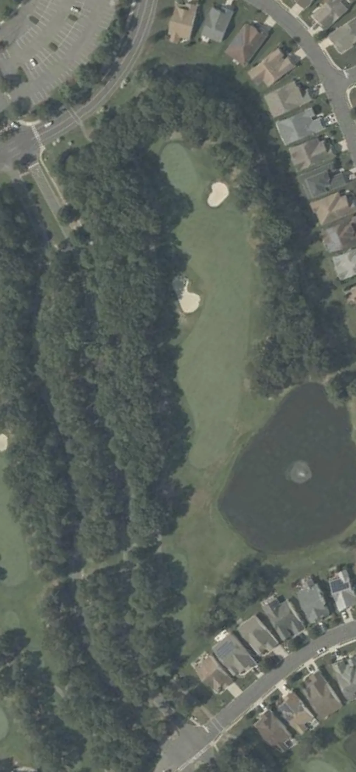 Westlake Golf & Country Club hole 18 aerial preview, par 4, 312 yards
