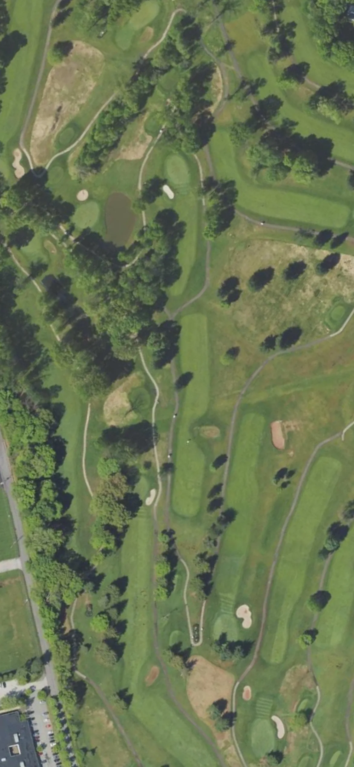 The Club at Shannondell hole 11 aerial preview, par 5, 456 yards