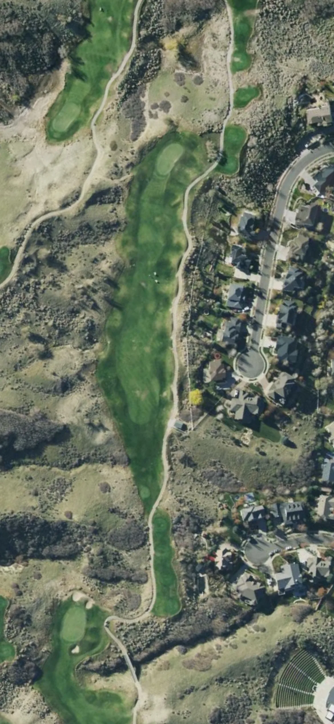 South Mountain GC hole 5 aerial preview, par 4, 428 yards