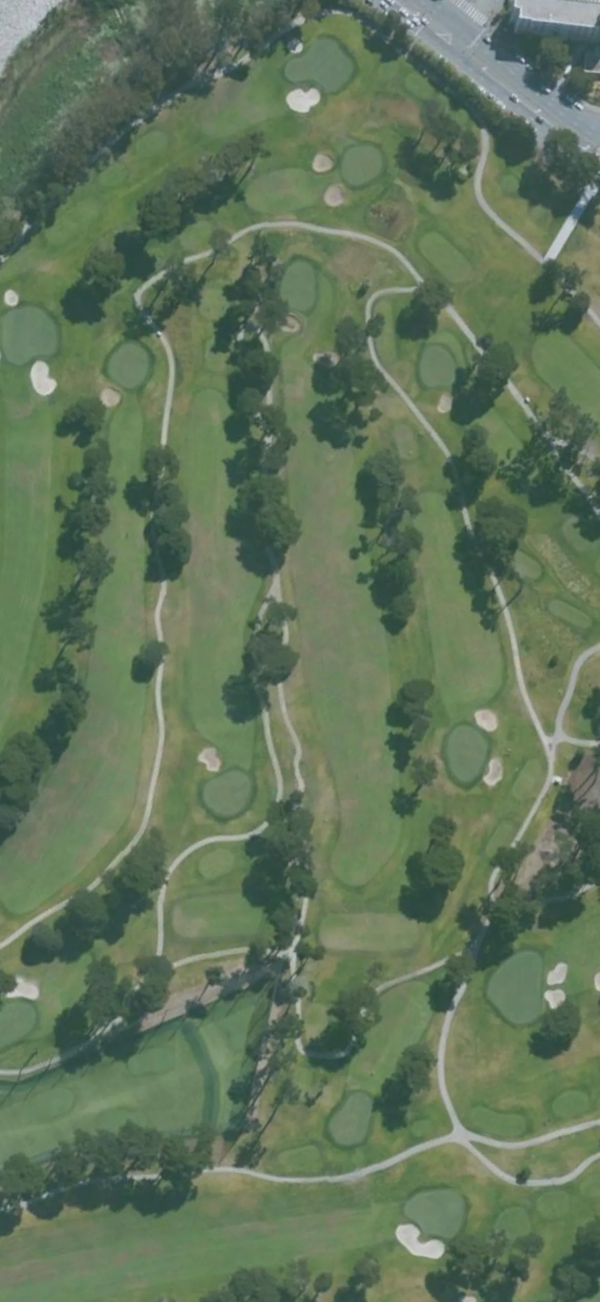 TPC Harding Park GC - Fleming hole 7 aerial preview, par 4, 426 yards