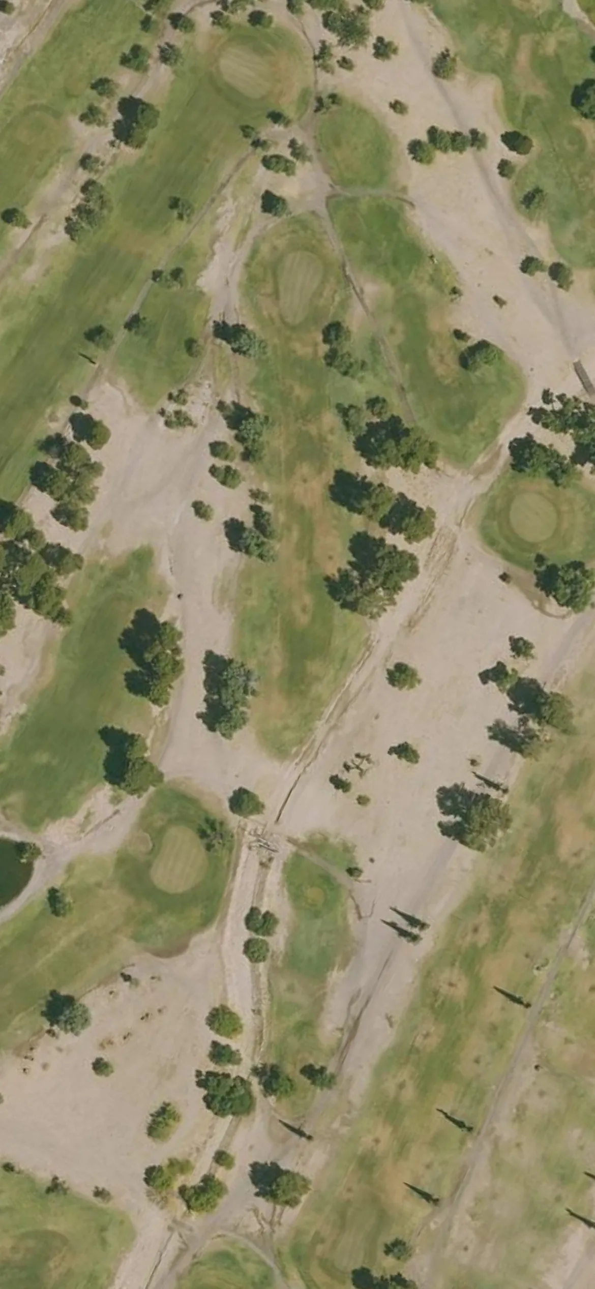 Safford Mt Graham GC hole 4 aerial preview, par 4, 374 yards
