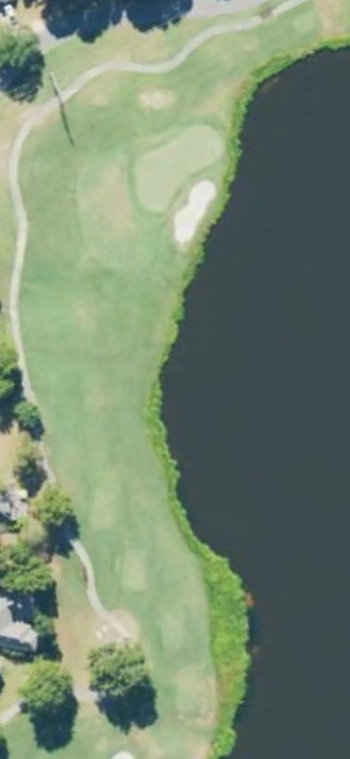 Canebrake Country Club - Canebrake Golf Club hole 7 aerial preview, par 3, 202 yards