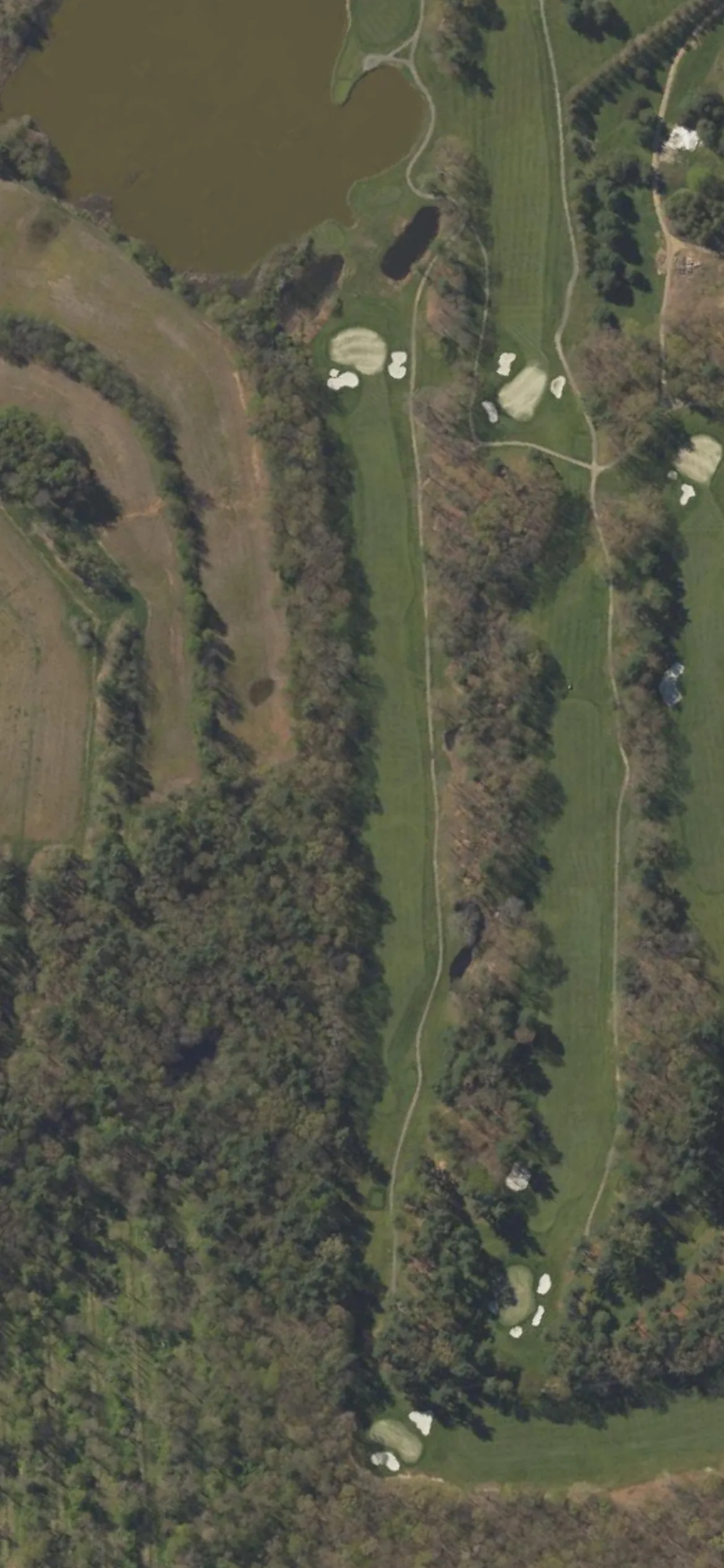 Toftrees Golf Resort hole 8 aerial preview, par 5, 634 yards