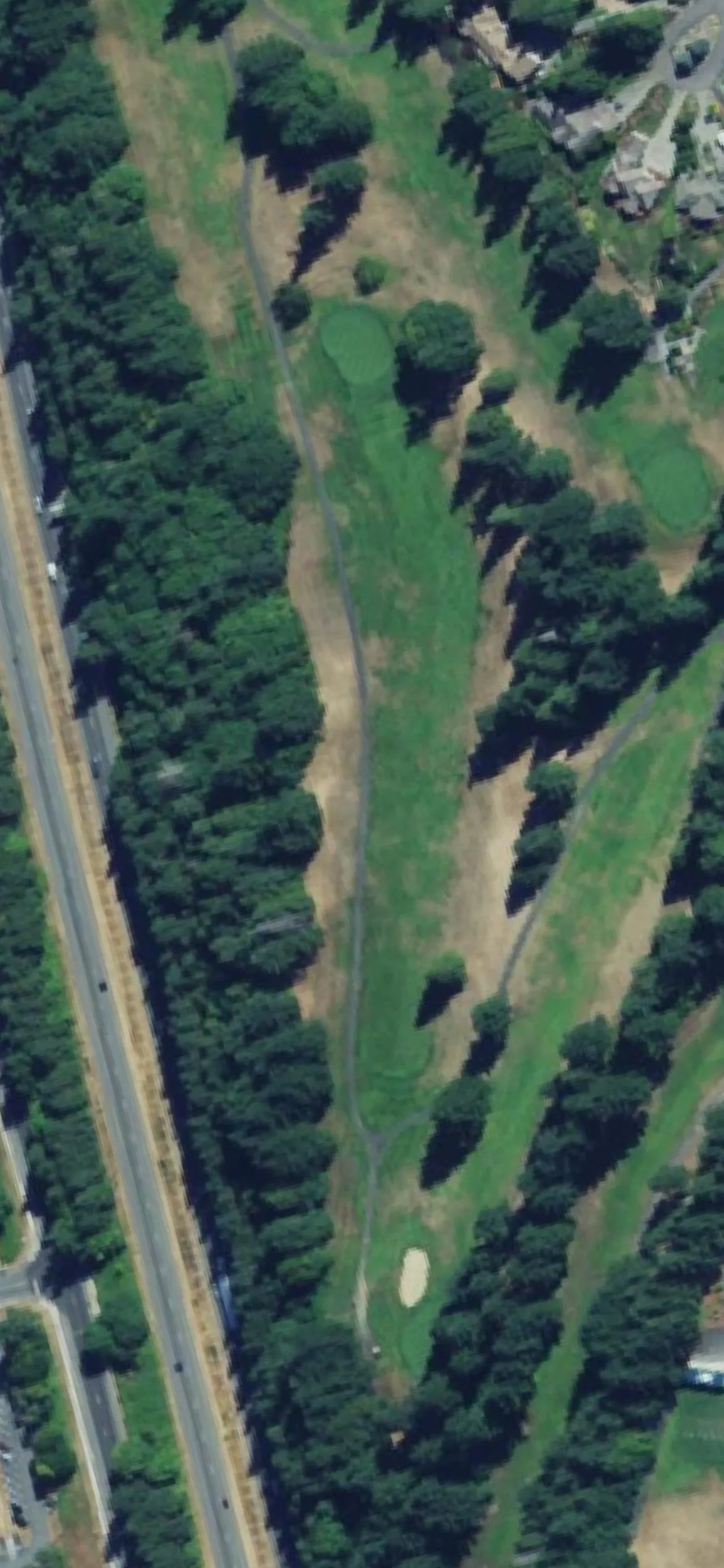 Kitsap Golf & Country Club hole 3 aerial preview, par 4, 384 yards