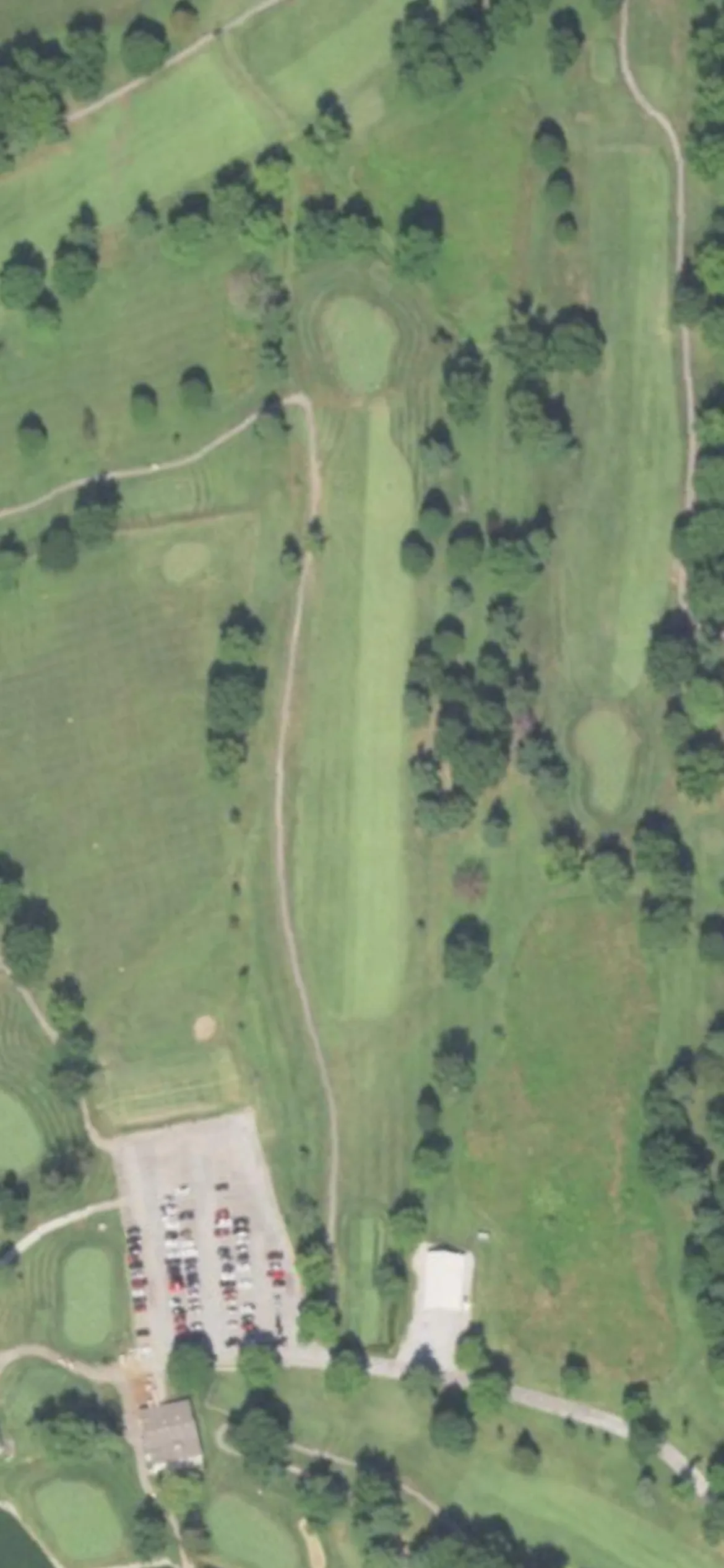 Tamarack Country Club hole 10 aerial preview, par 4, 399 yards