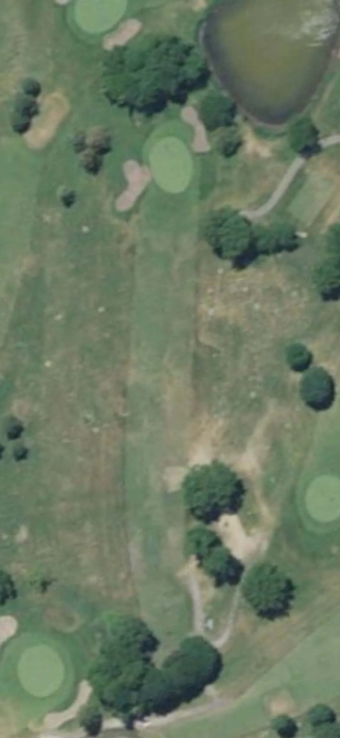 Hiawatha Golf Club hole 8 aerial preview, par 3, 200 yards