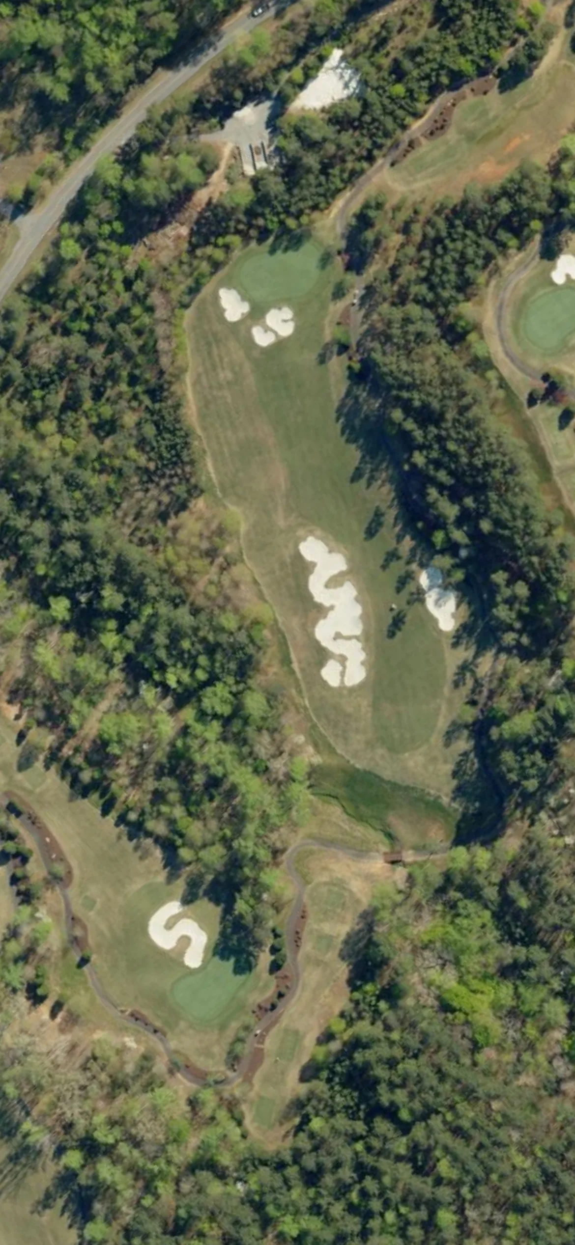 Cliffs at Keowee Springs, The hole 16 aerial preview, par 4, 466 yards