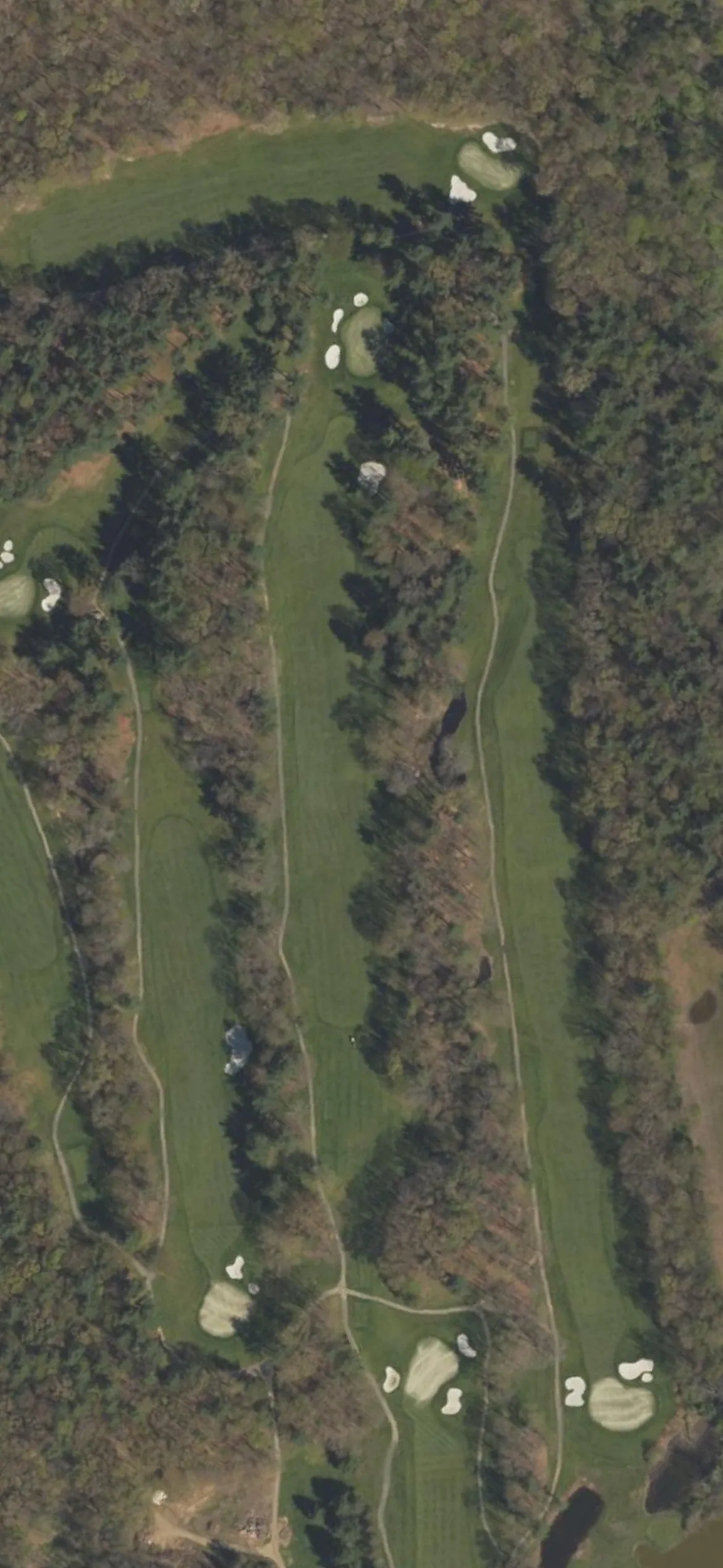 Toftrees Golf Resort hole 2 aerial preview, par 5, 535 yards