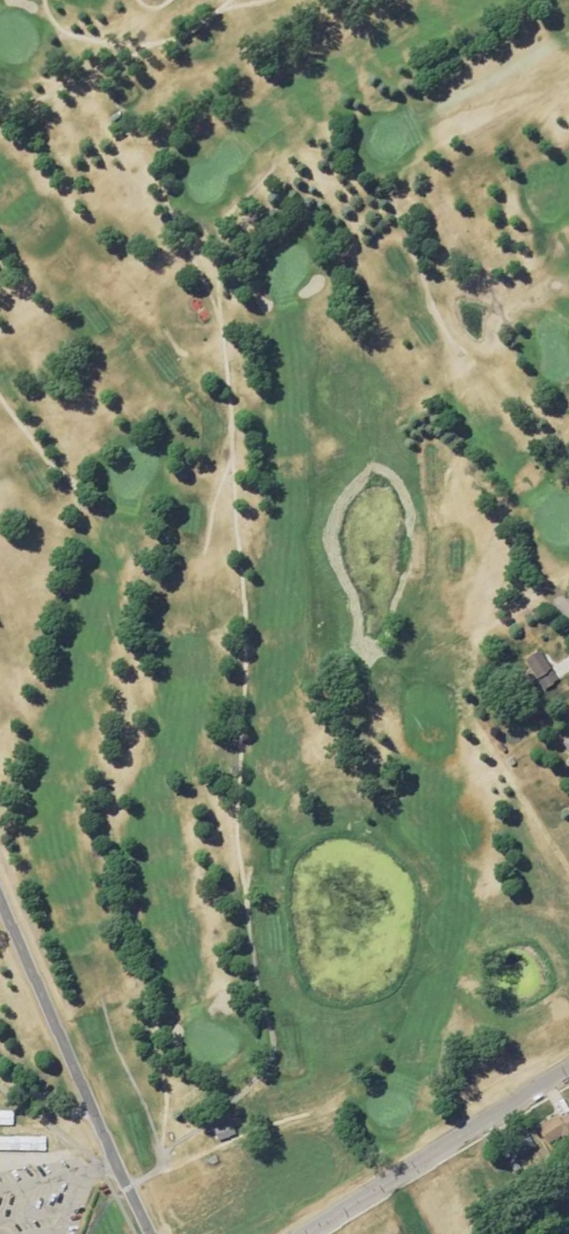 Litchfield Golf Club hole 10 aerial preview, par 5, 497 yards