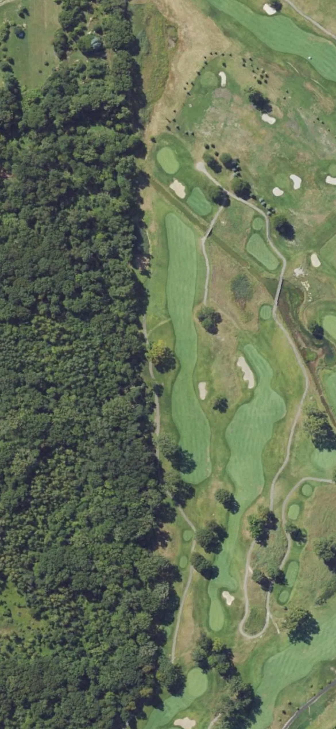 Fieldstone GC hole 16 aerial preview, par 5, 563 yards