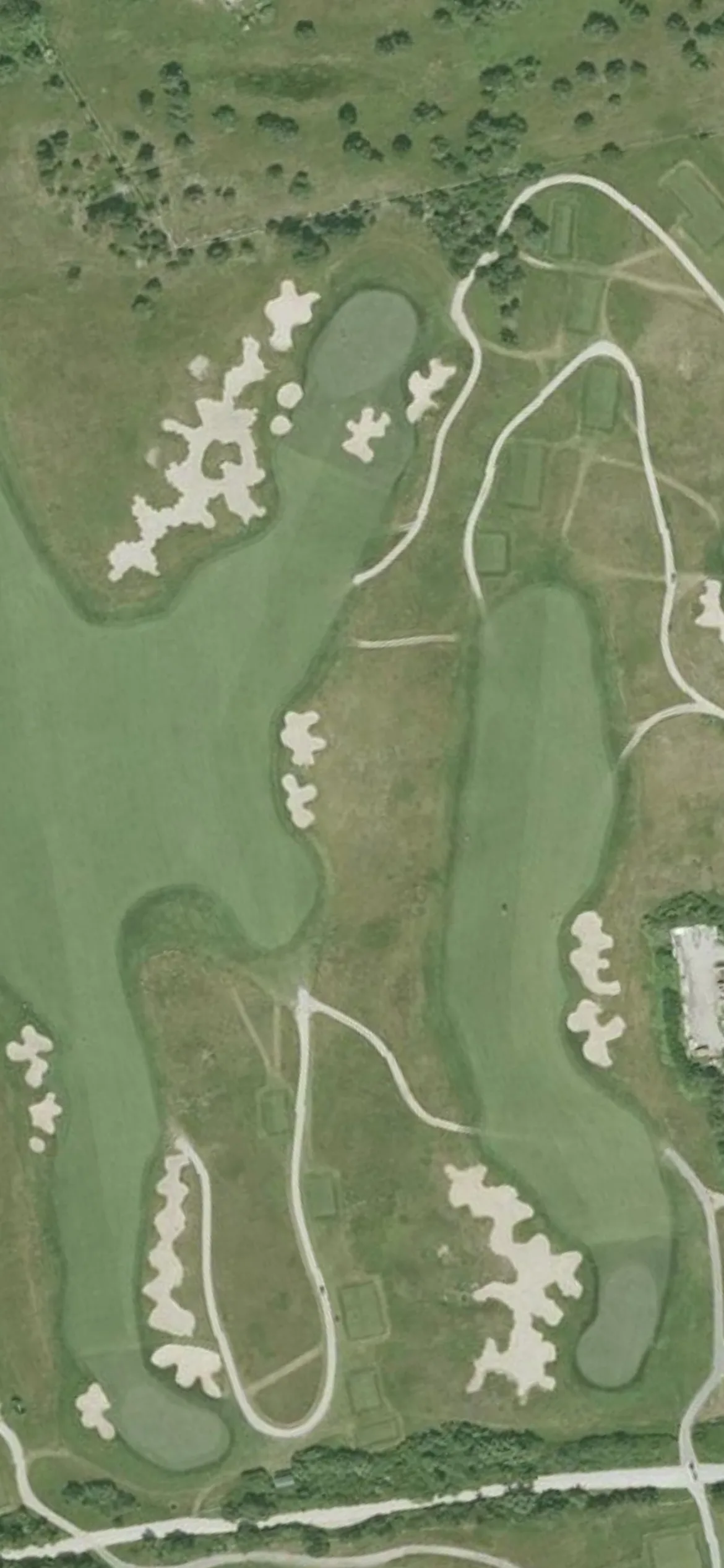 Miacomet Golf Club hole 6 aerial preview, par 4, 387 yards