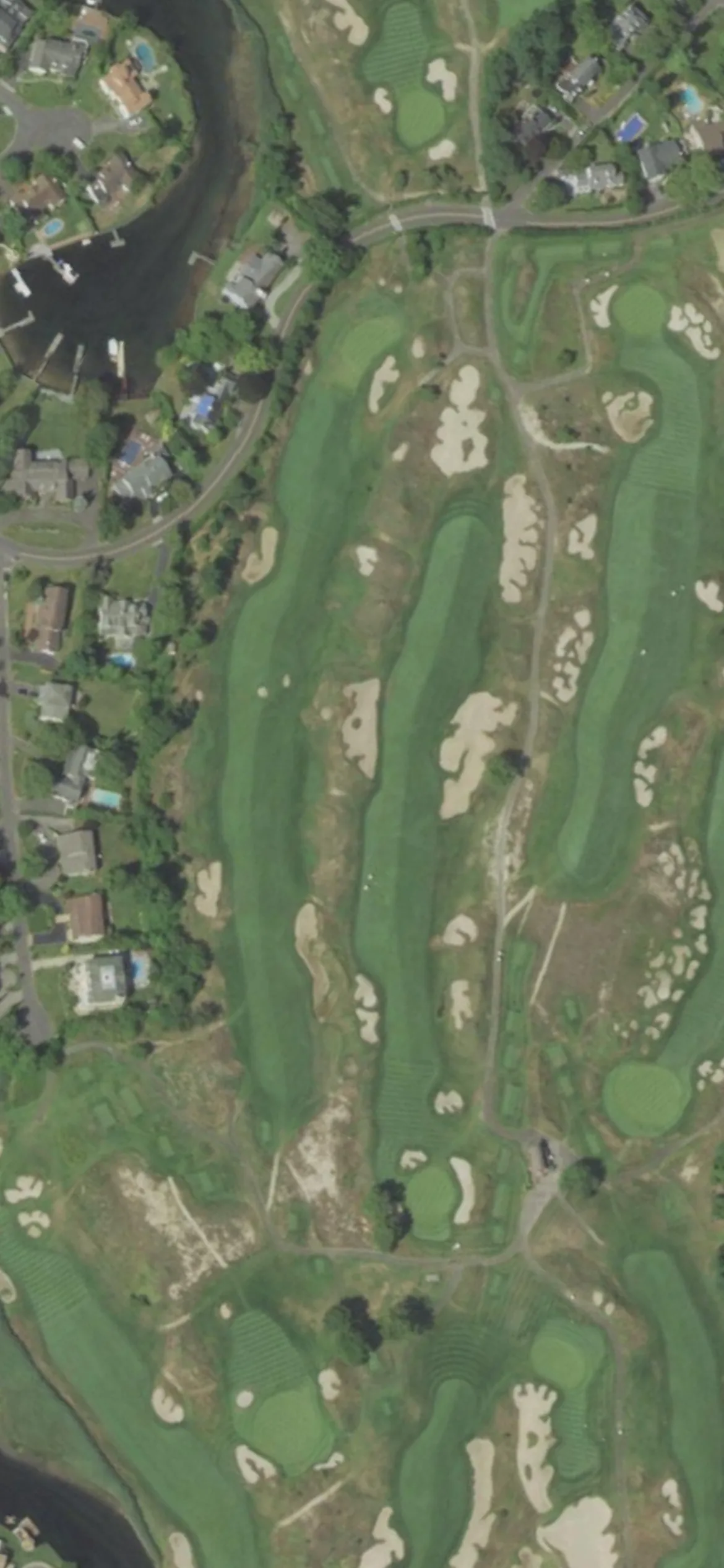 Seawane Club hole 15 aerial preview, par 5, 564 yards