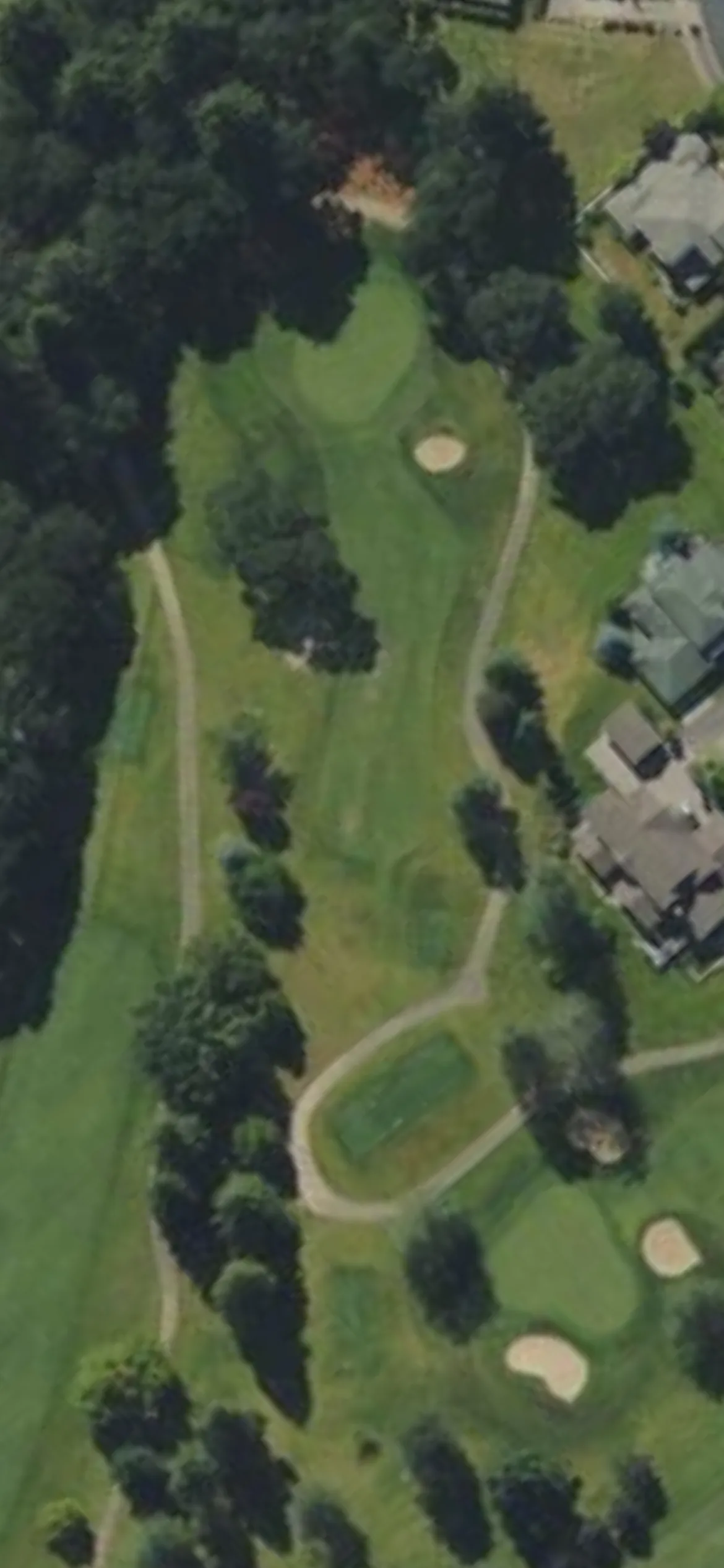 Corvallis Club hole 6 aerial preview, par 3, 174 yards
