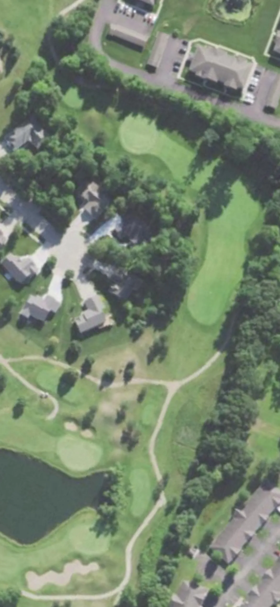 Par 4 Resort - Foxfire Golf Club hole 13 aerial preview, par 4, 322 yards