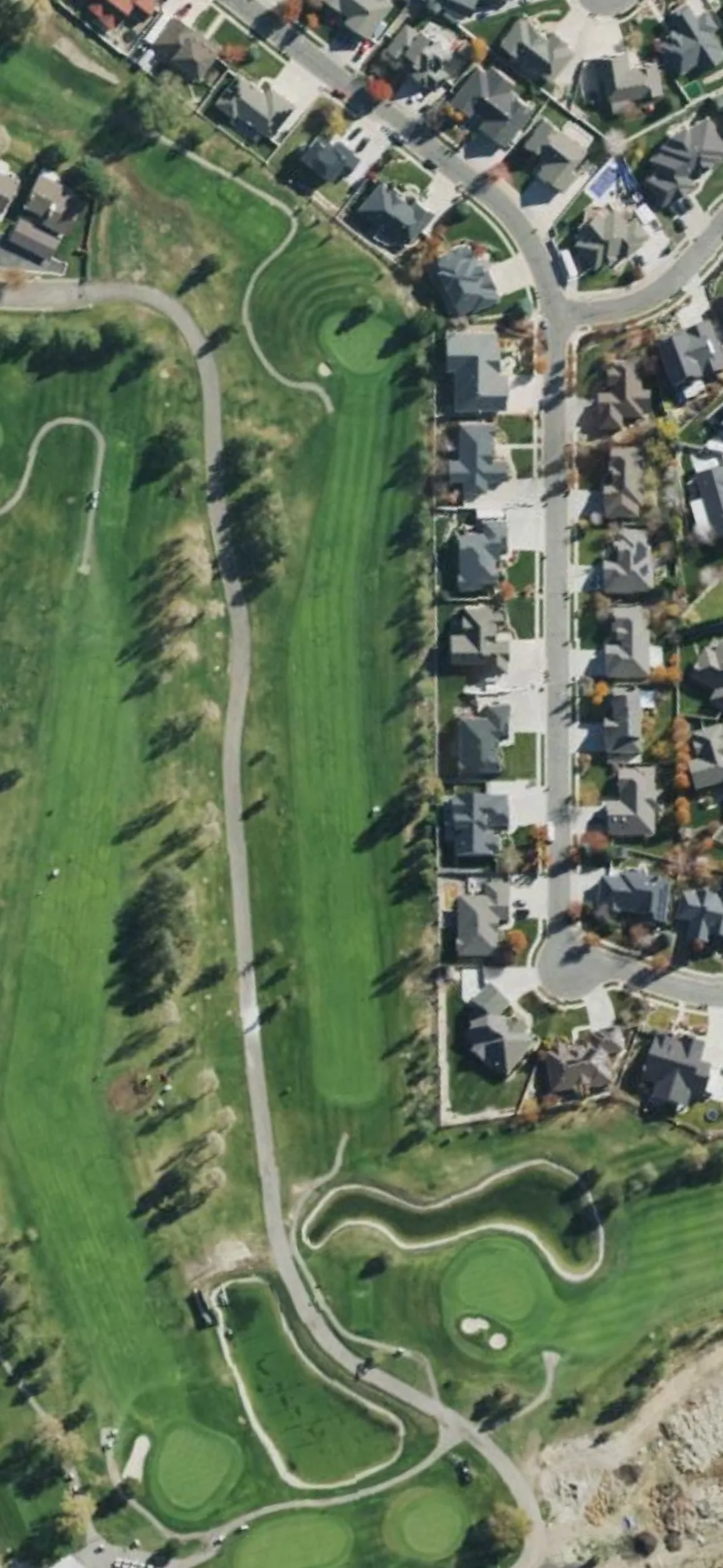 Glenmoor GC hole 10 aerial preview, par 4, 370 yards