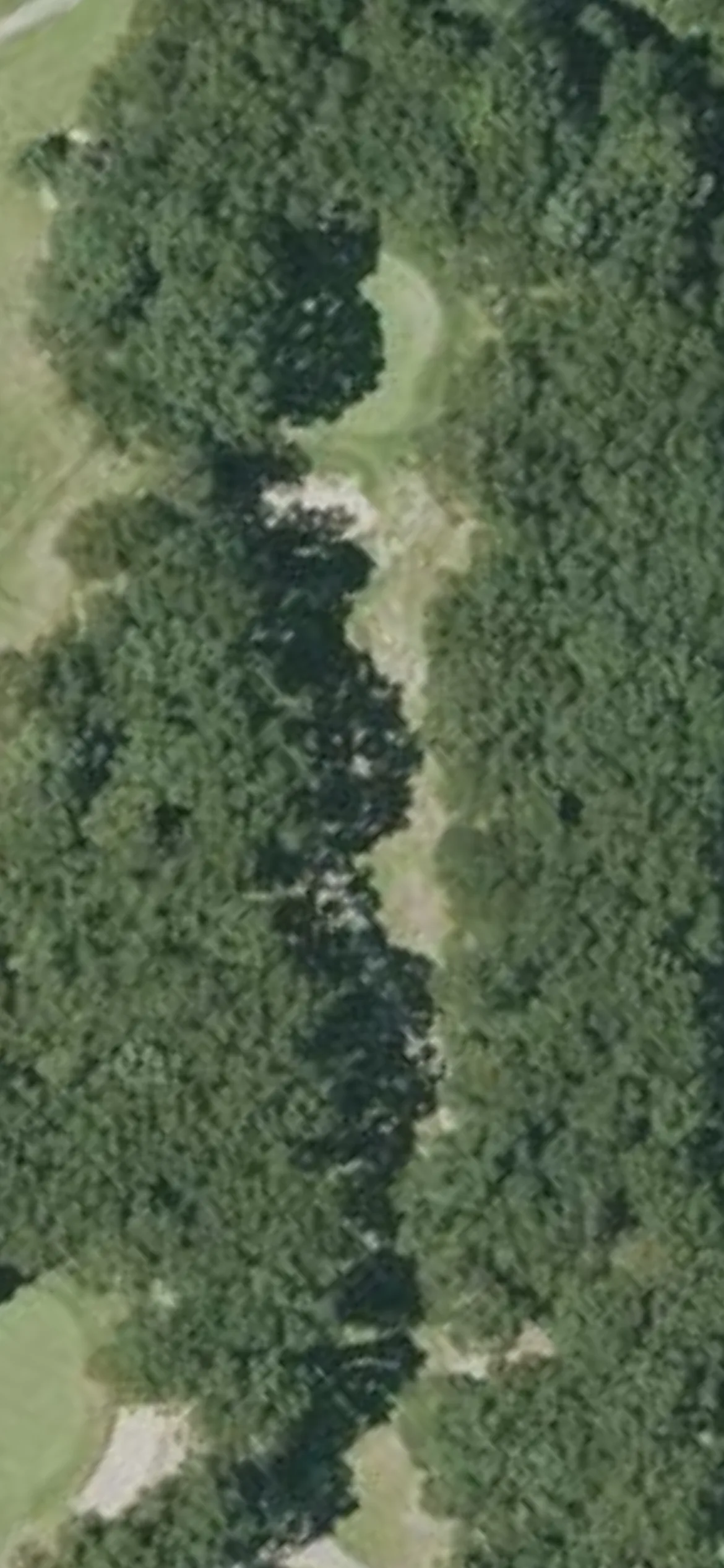 Rockland Golf Course hole 2 aerial preview, par 3, 147 yards