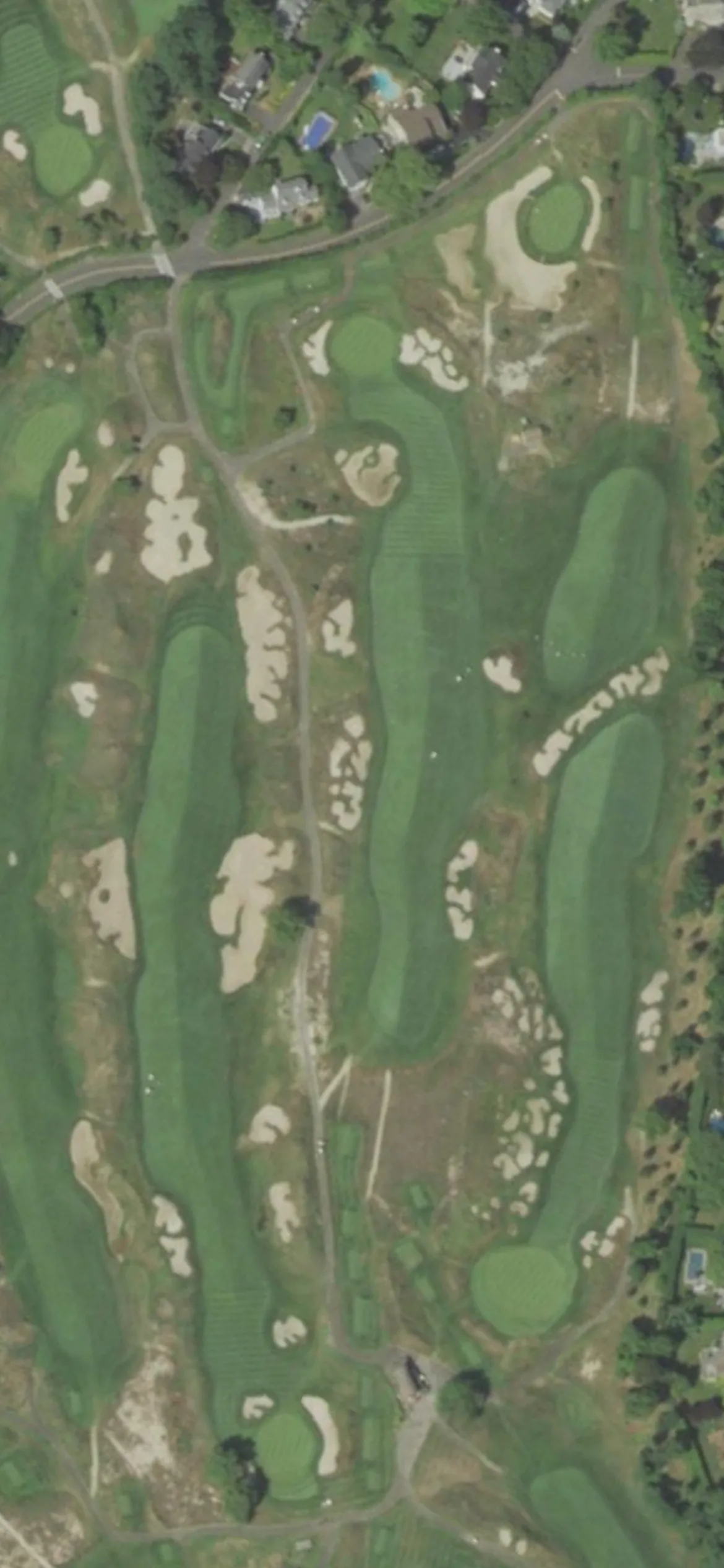 Seawane Club hole 7 aerial preview, par 4, 451 yards