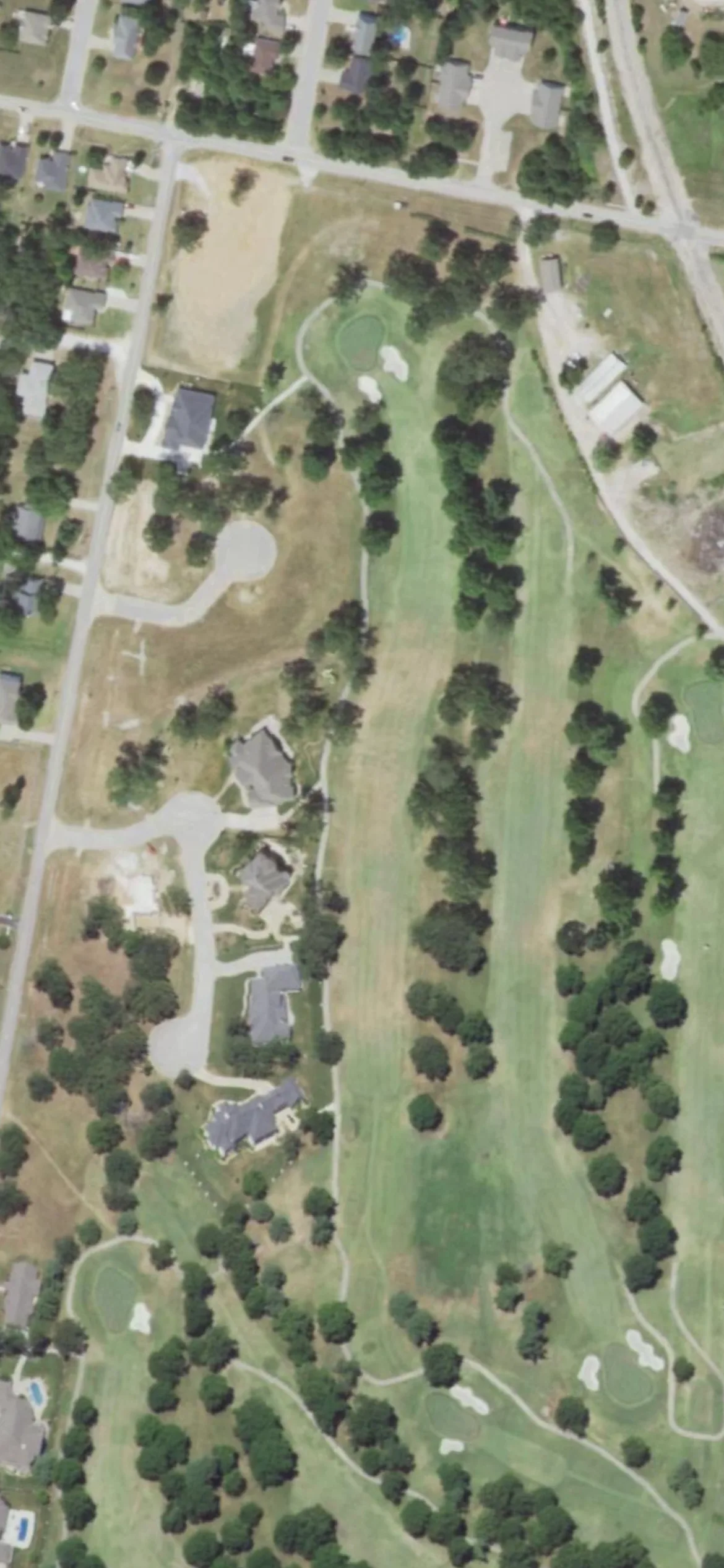 Twin Hills Golf & Country Club hole 15 aerial preview, par 5, 581 yards