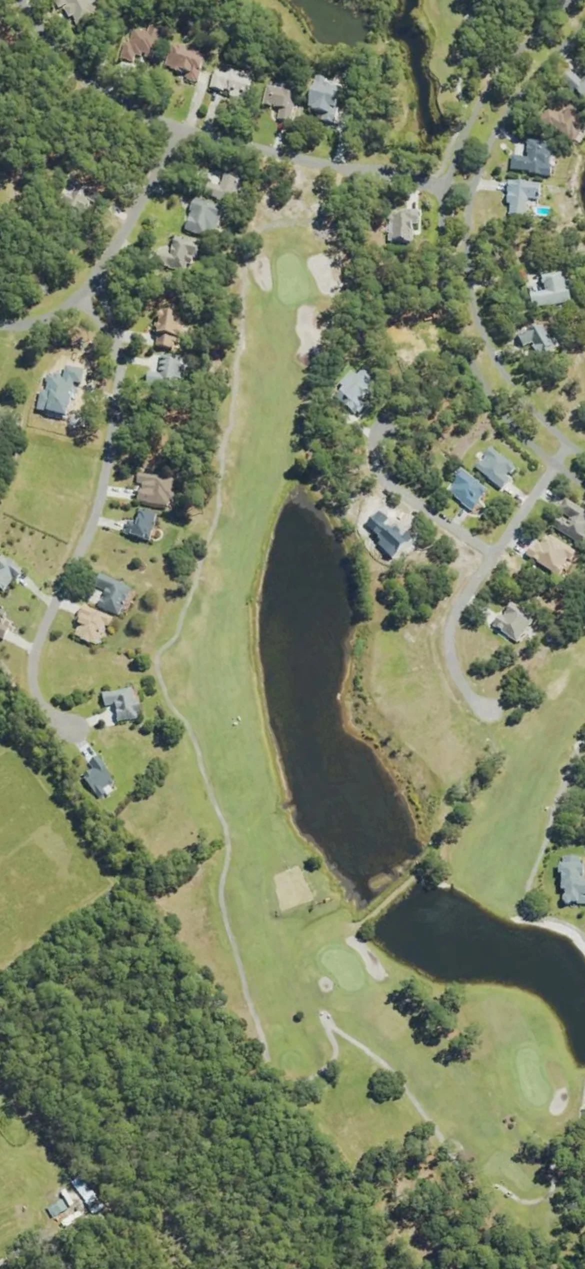 Lockwood Folly CC hole 7 aerial preview, par 5, 514 yards