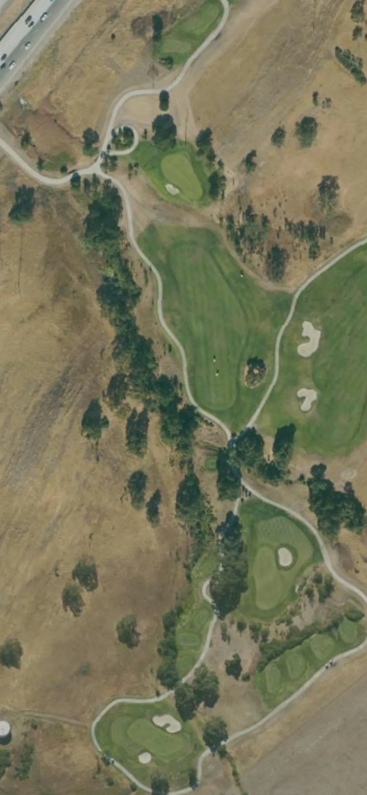 Coyote Creek GC - Tournament hole 8 aerial preview, par 4, 375 yards