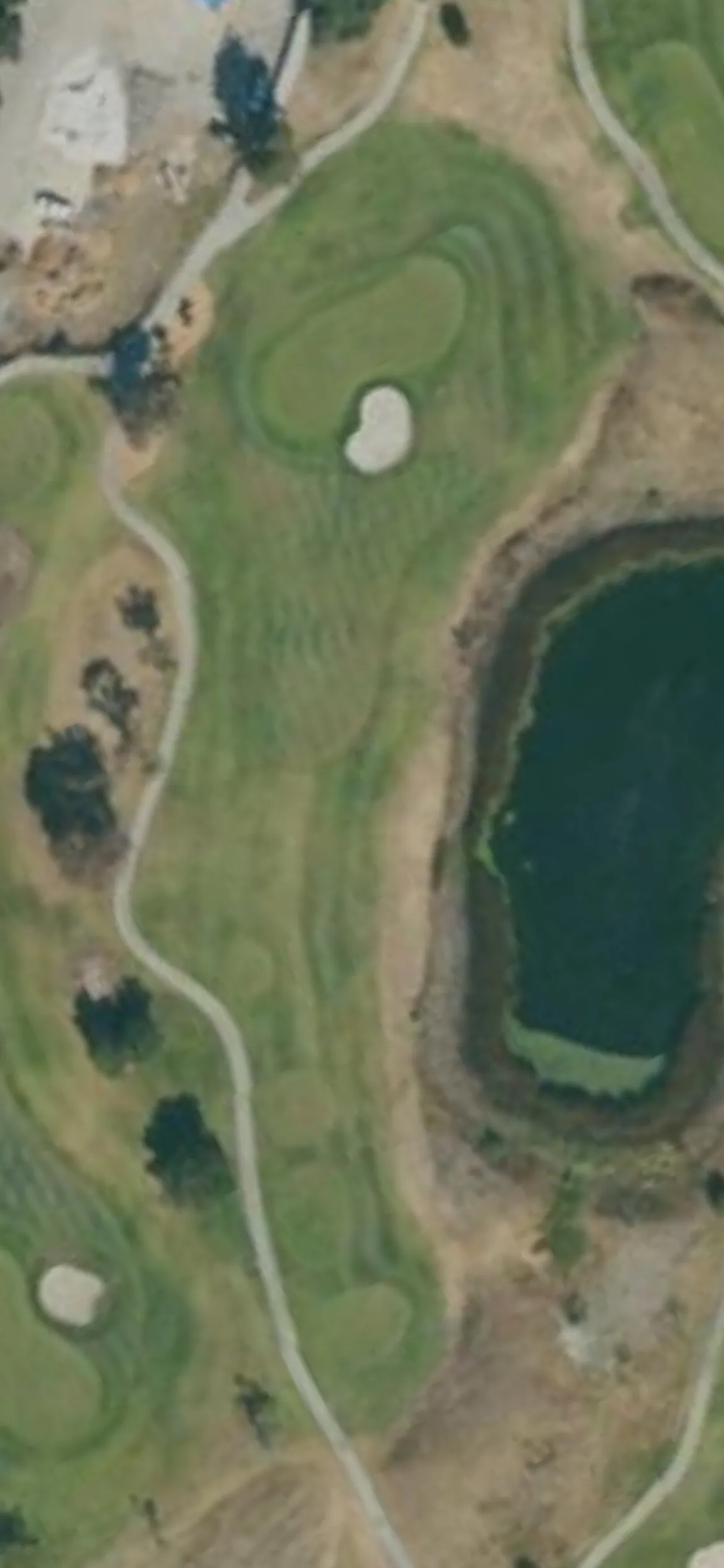 Coyote Creek GC - Valley hole 11 aerial preview, par 3, 184 yards