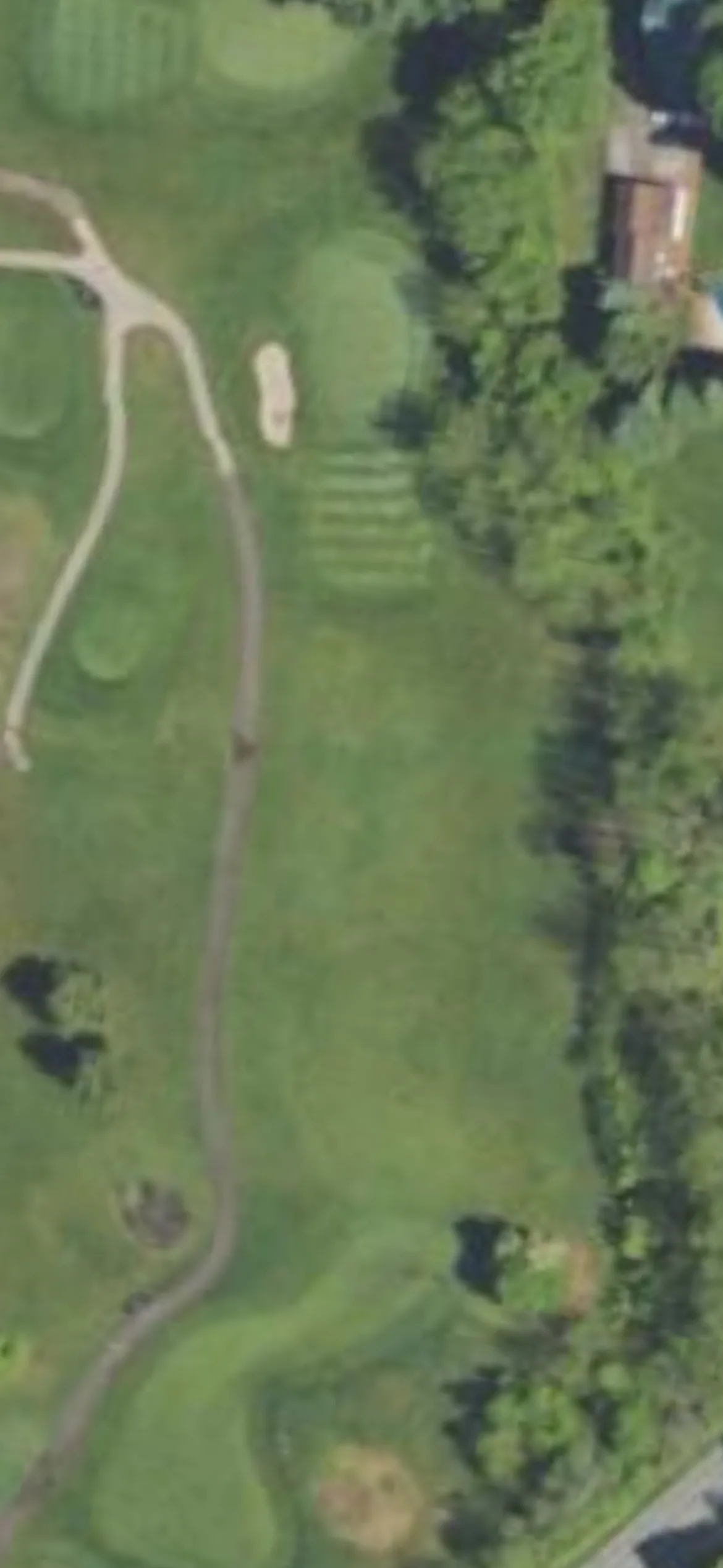 The Club at Shannondell hole 14 aerial preview, par 3, 160 yards
