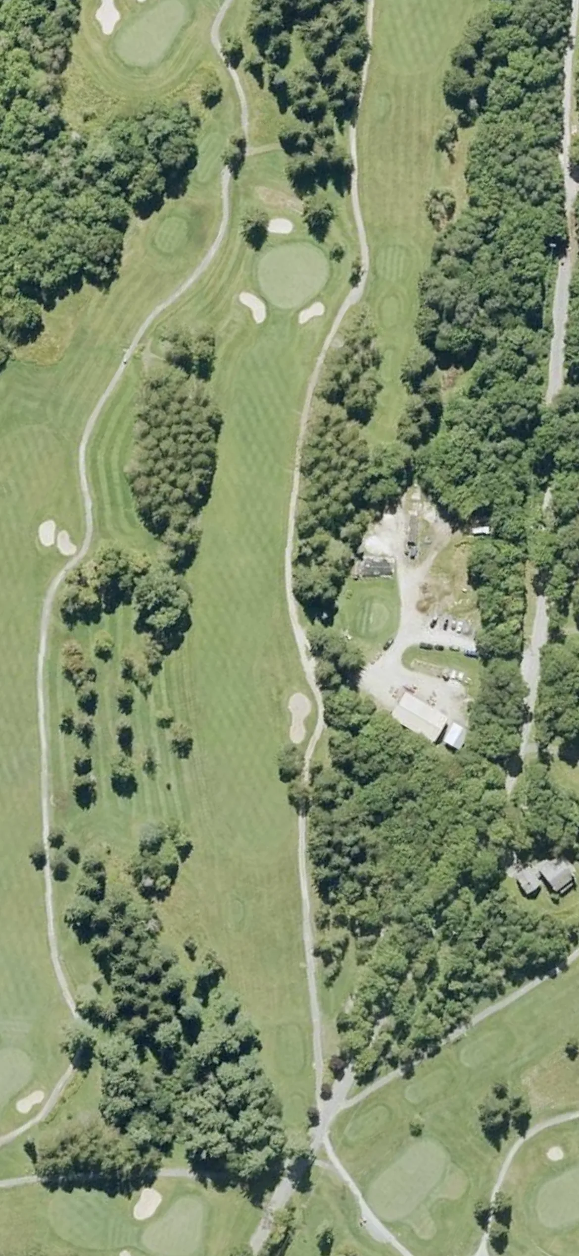 Mount Snow Country Club hole 10 aerial preview, par 4, 421 yards