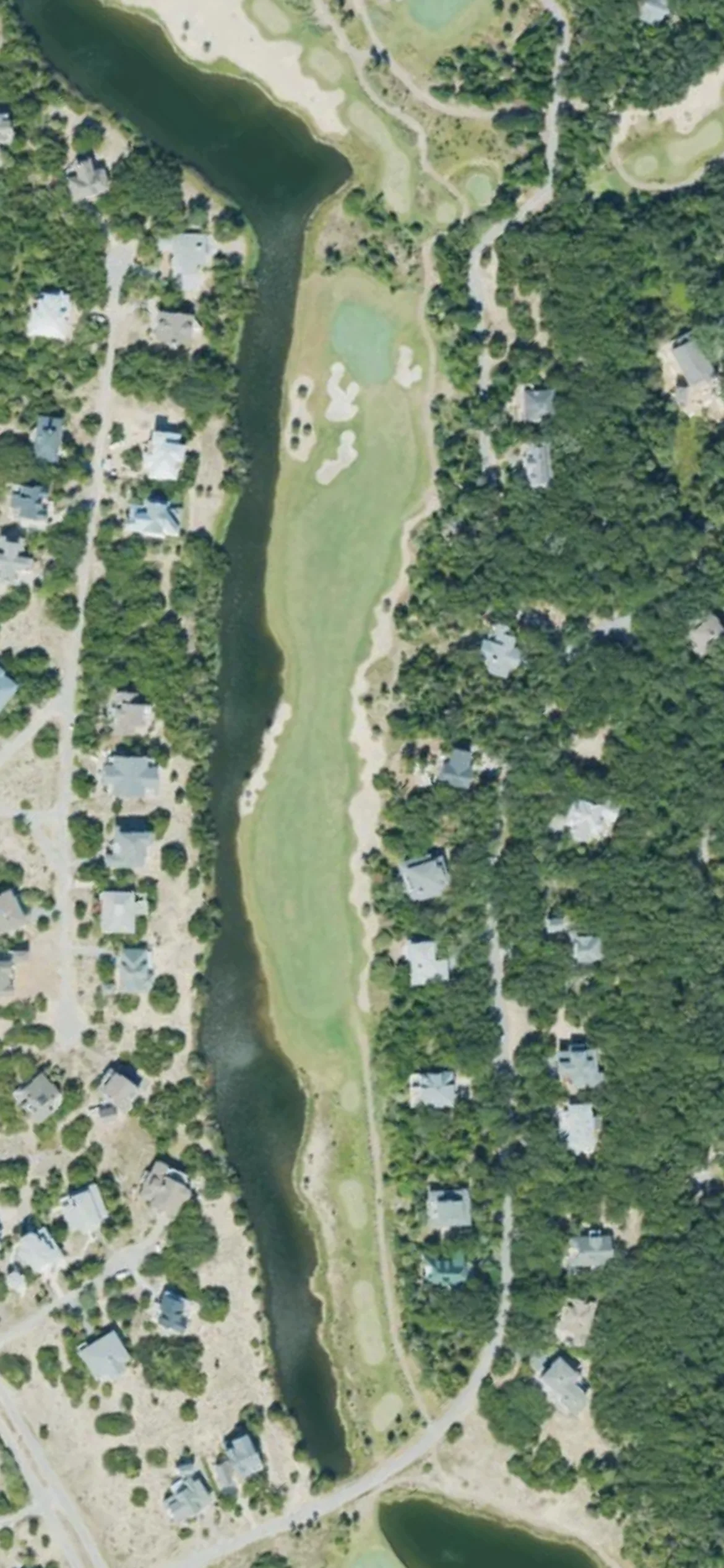 Bald Head Island Club hole 17 aerial preview, par 5, 490 yards