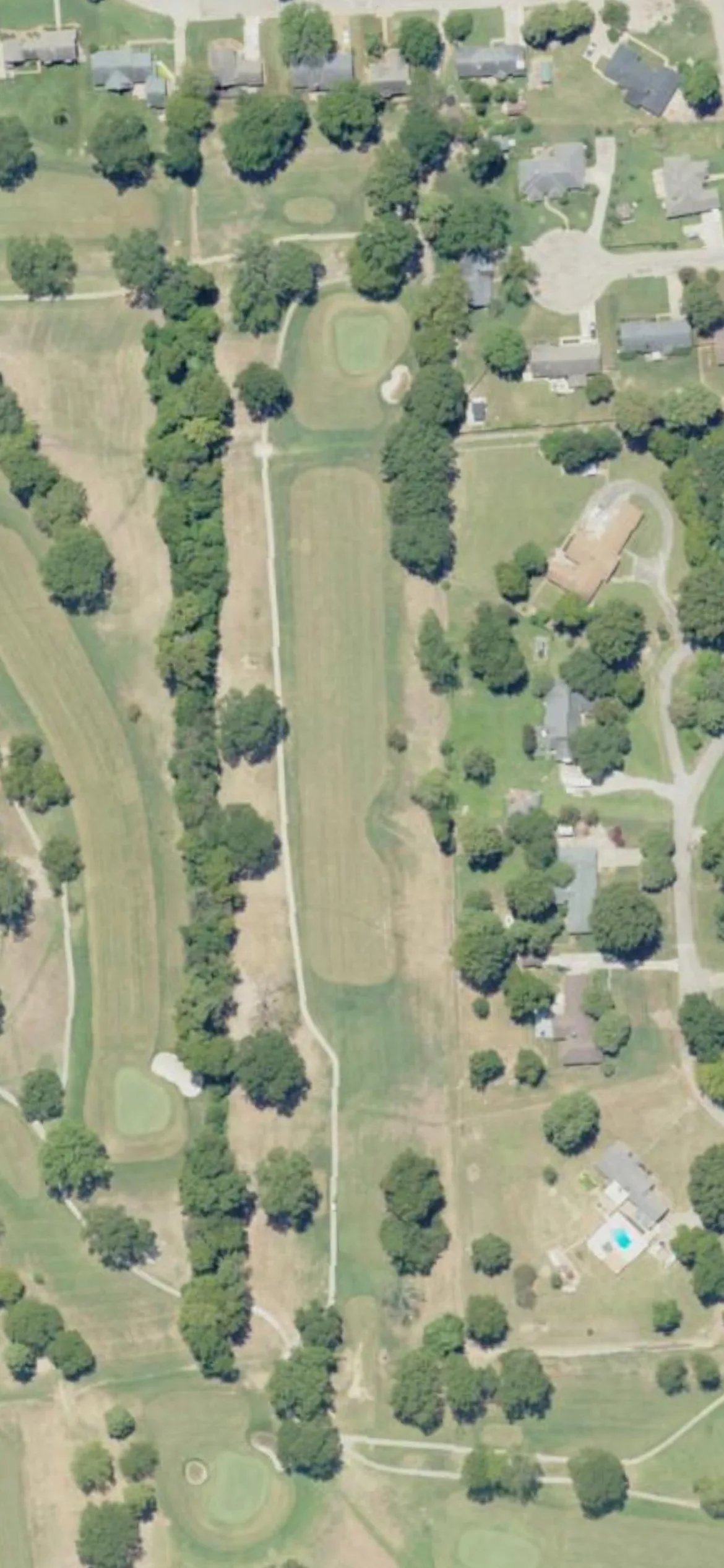 Greenville Country Club hole 11 aerial preview, par 4, 410 yards