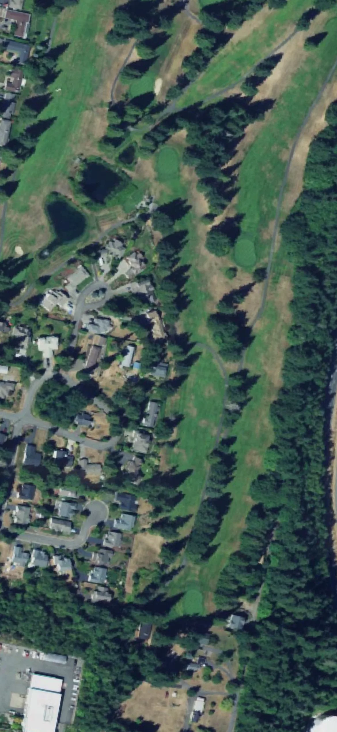 Kitsap Golf & Country Club hole 5 aerial preview, par 5, 528 yards