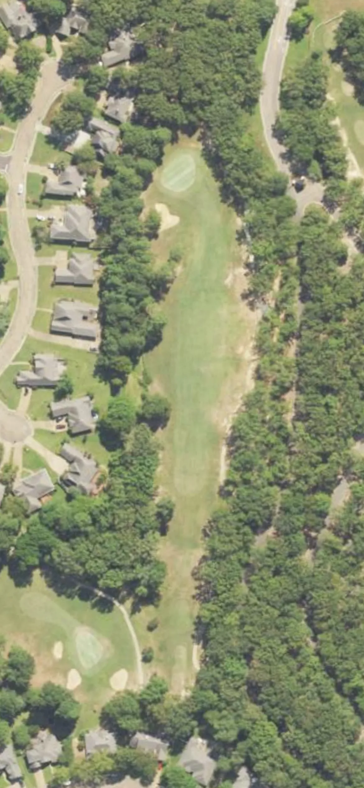 Randy Watkins - Whisper Lake hole 15 aerial preview, par 4, 327 yards