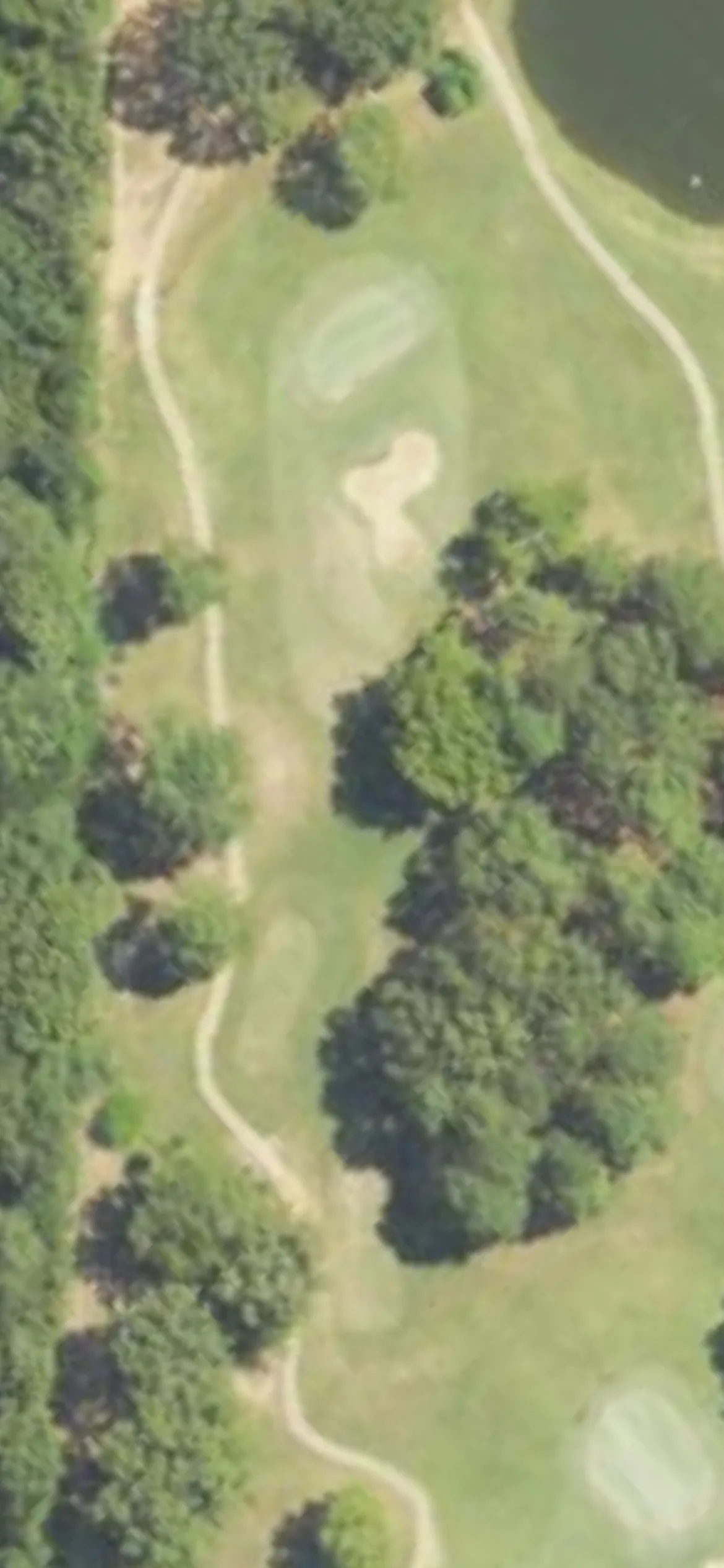 Randy Watkins - Whisper Lake hole 6 aerial preview, par 3, 153 yards
