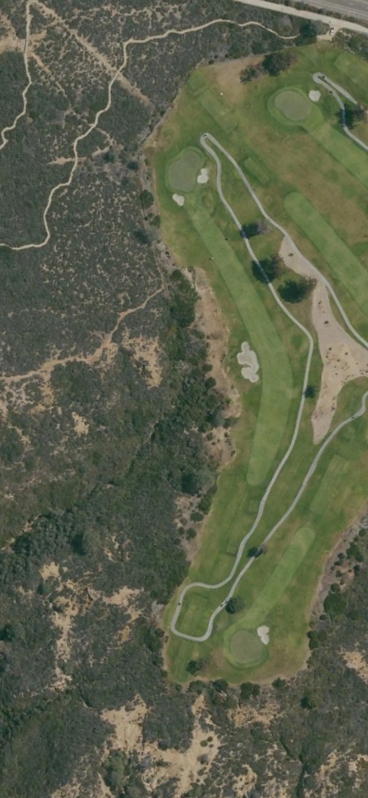 Torrey Pines Municipal Golf Course - North hole 4 aerial preview, par 4, 479 yards