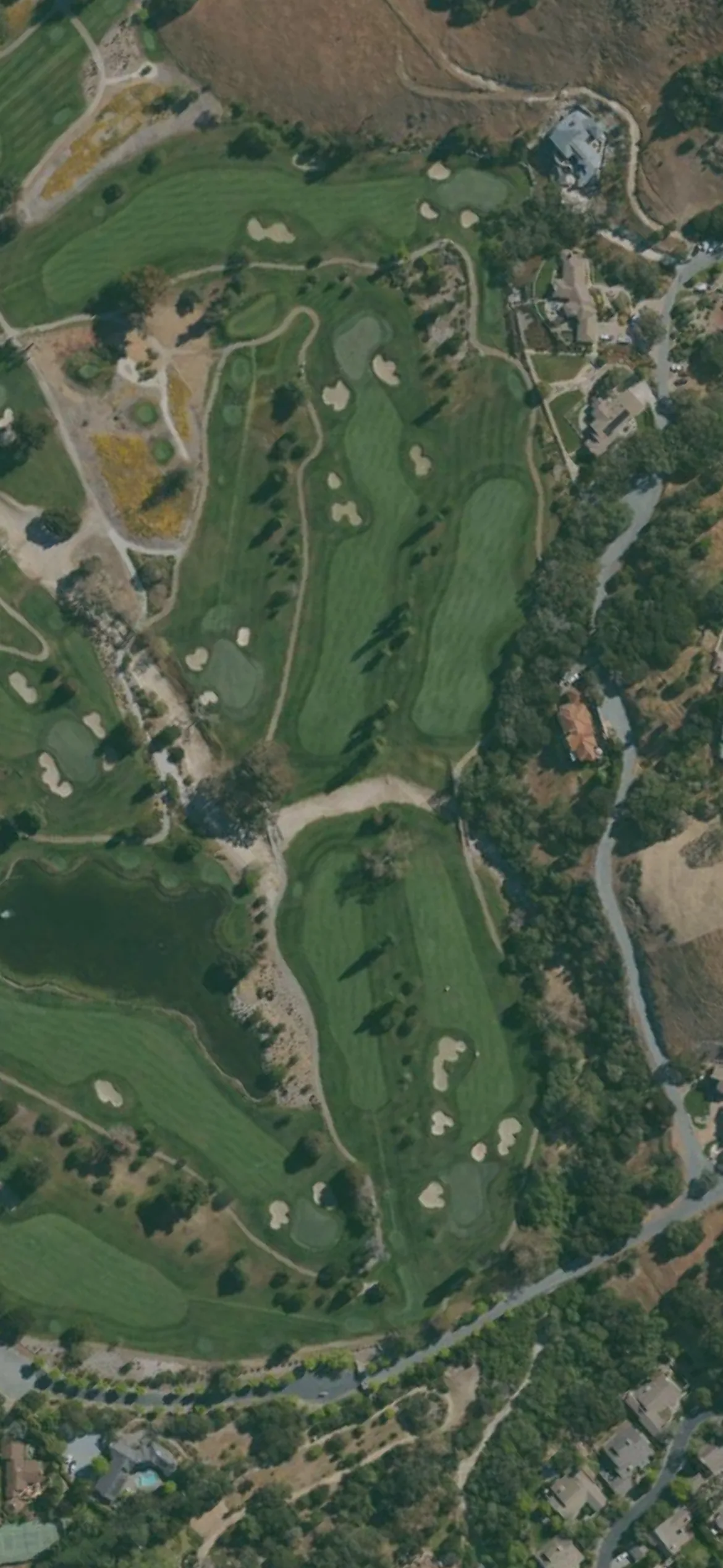 Corral de Tierra CC hole 16 aerial preview, par 5, 508 yards