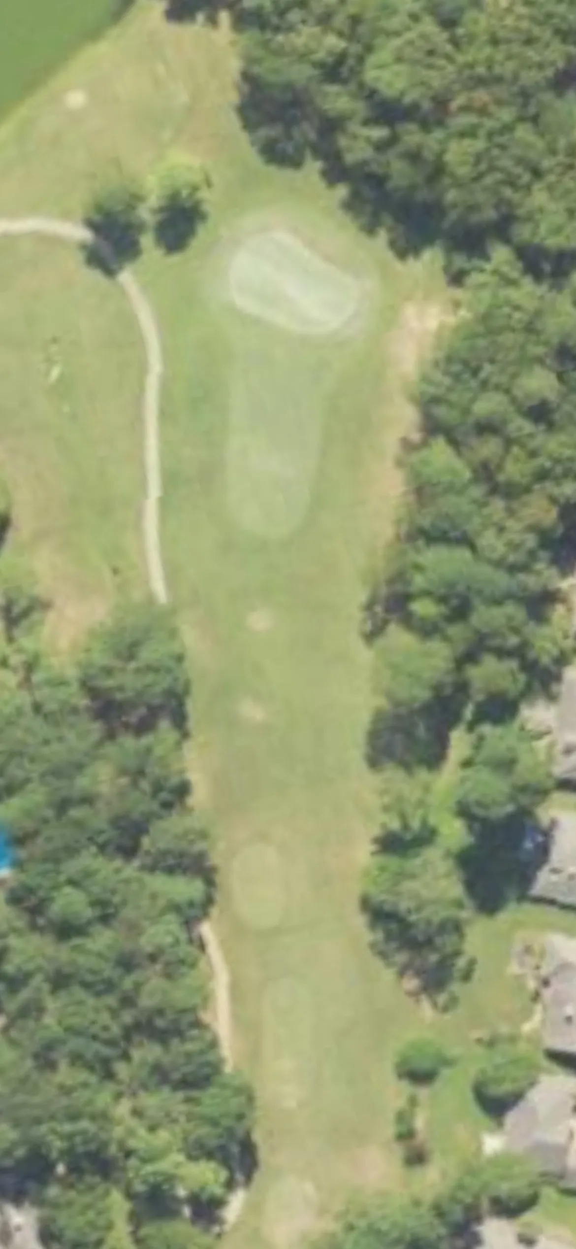 Randy Watkins - Whisper Lake hole 8 aerial preview, par 3, 186 yards