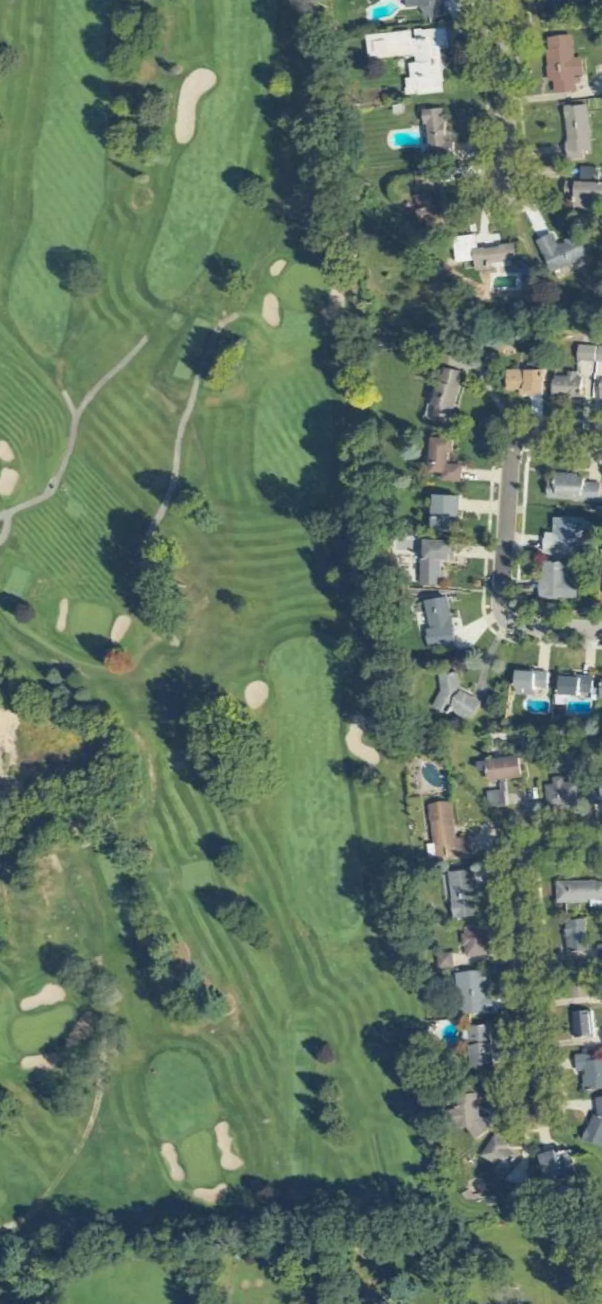 Kent Country Club hole 4 aerial preview, par 5, 481 yards
