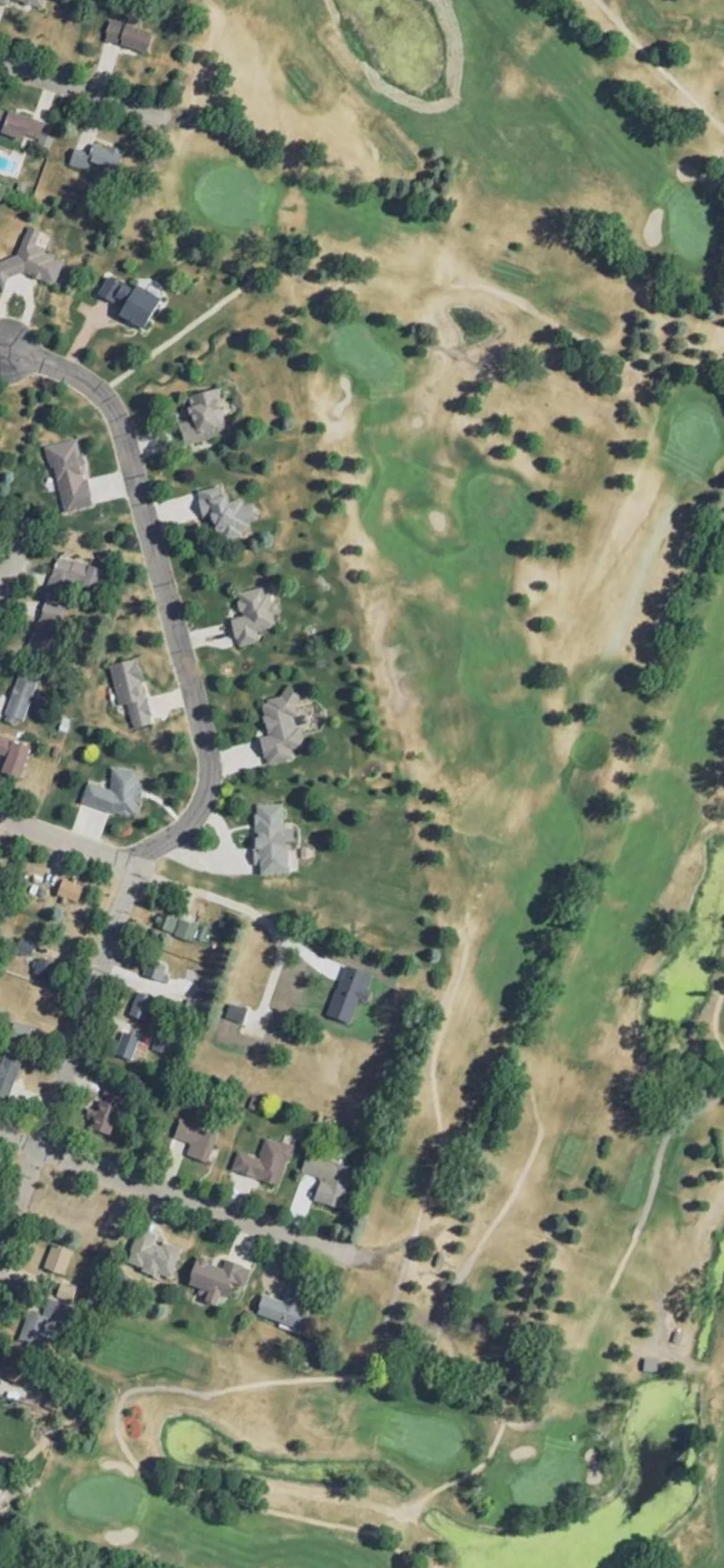 Litchfield Golf Club hole 16 aerial preview, par 5, 535 yards