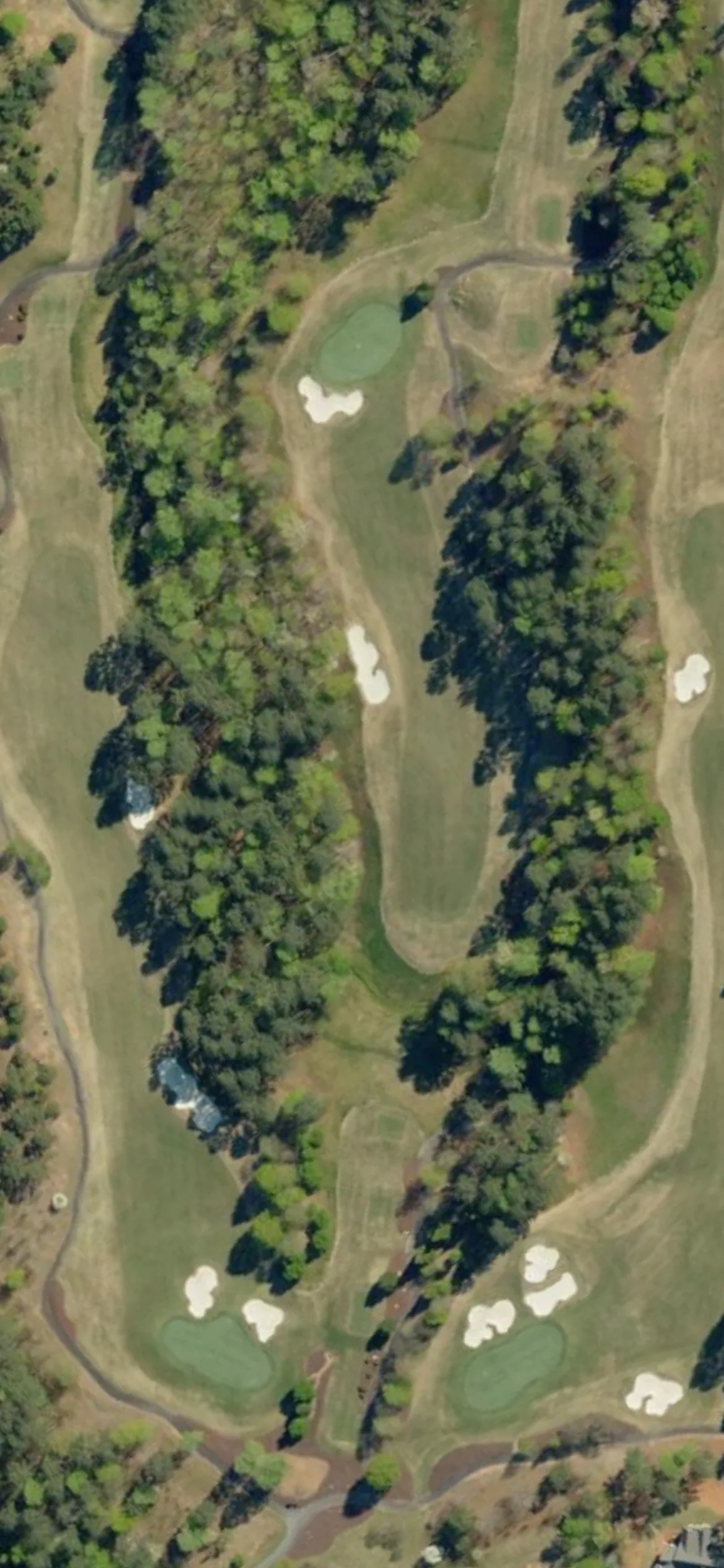 Cliffs at Keowee Springs, The hole 13 aerial preview, par 4, 421 yards