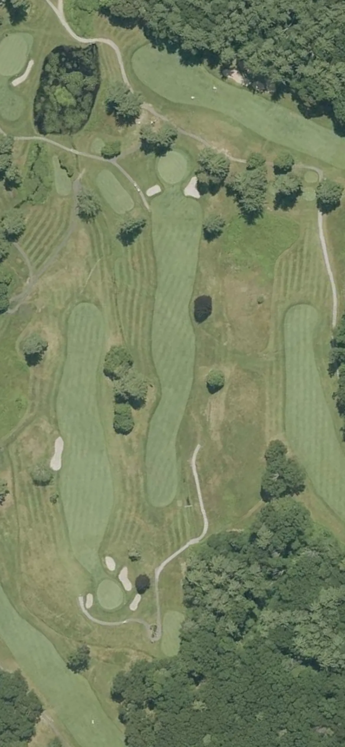 Haverhill Country Club hole 3 aerial preview, par 4, 401 yards