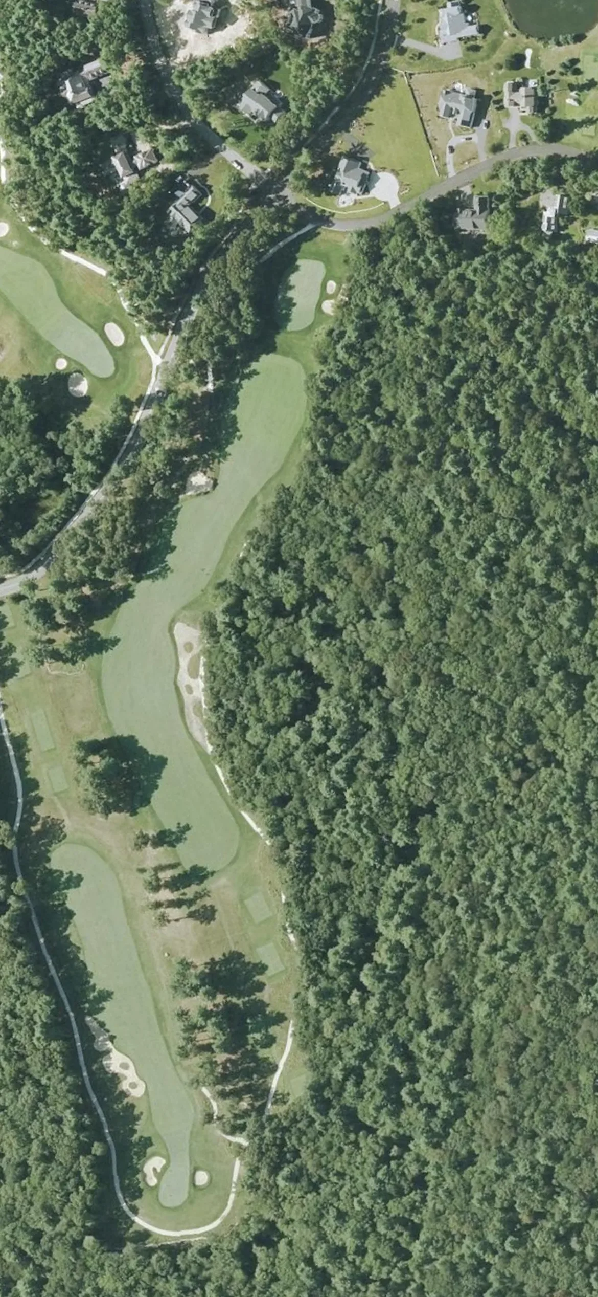 Bay Club at Mattapoisett hole 6 aerial preview, par 5, 554 yards